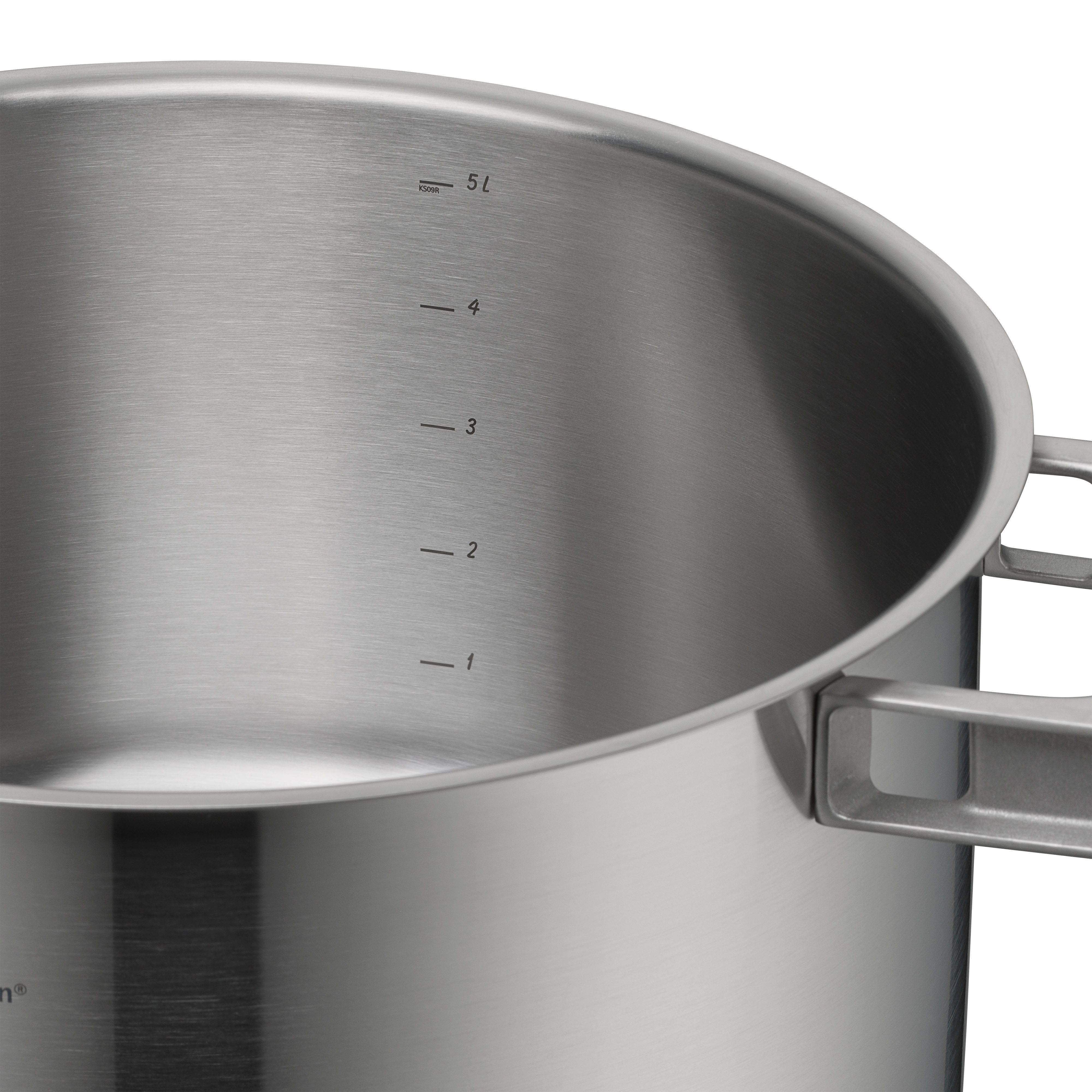 WMF Pannenset Ultimate Cool+ 9-delig, warmte reducerende cool+ handvaten, transtherm-allherdbodem (set, 9-delig)