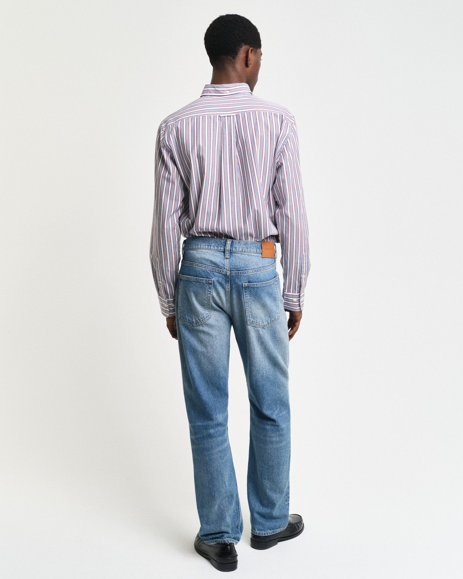Gant Overhemd met lange mouwen REG POPLIN STRIPE SHIRT Regular fit popeline overhemd met strepen