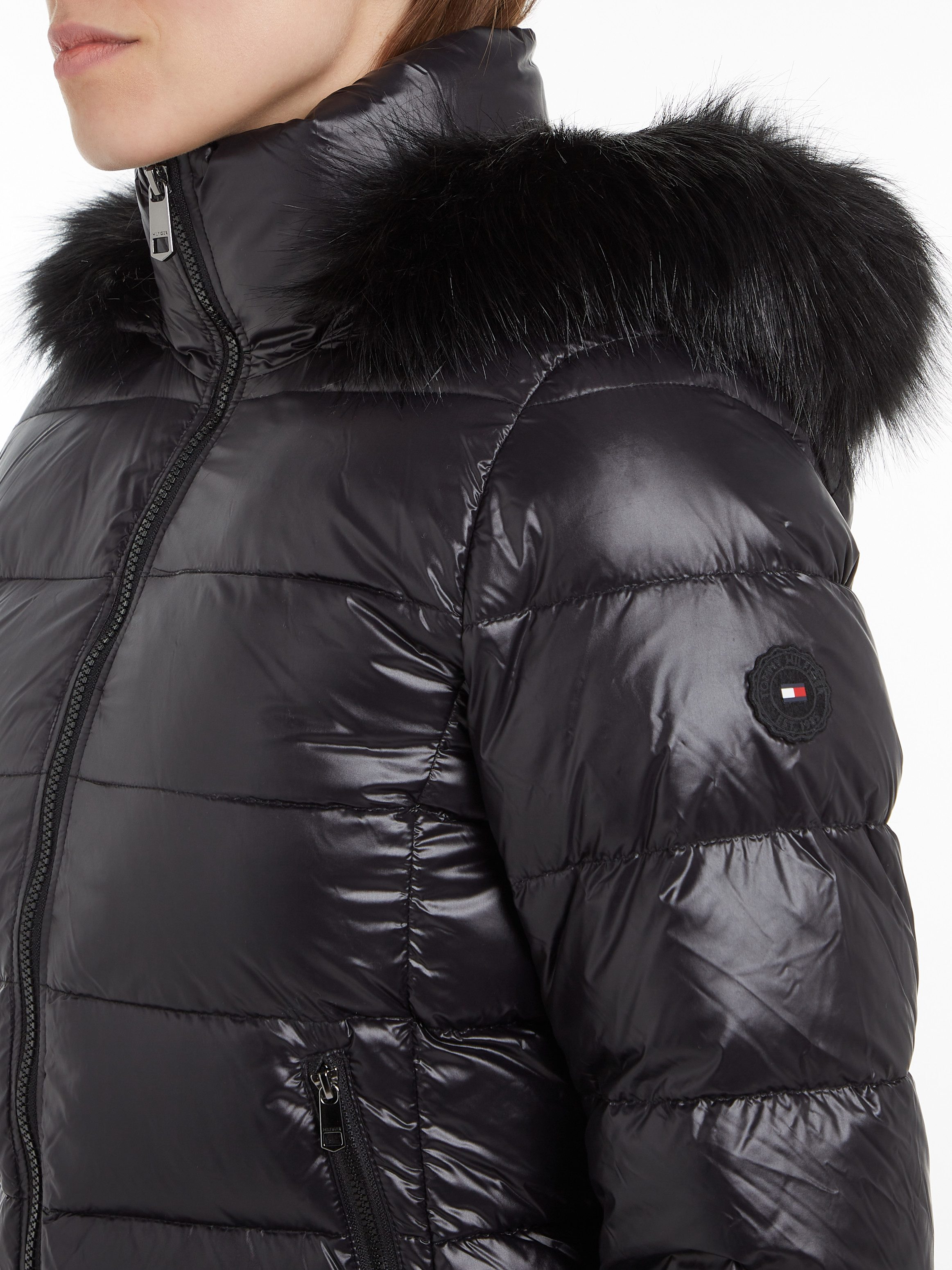 Tommy Hilfiger Gewatteerde jas met gestempeld logo