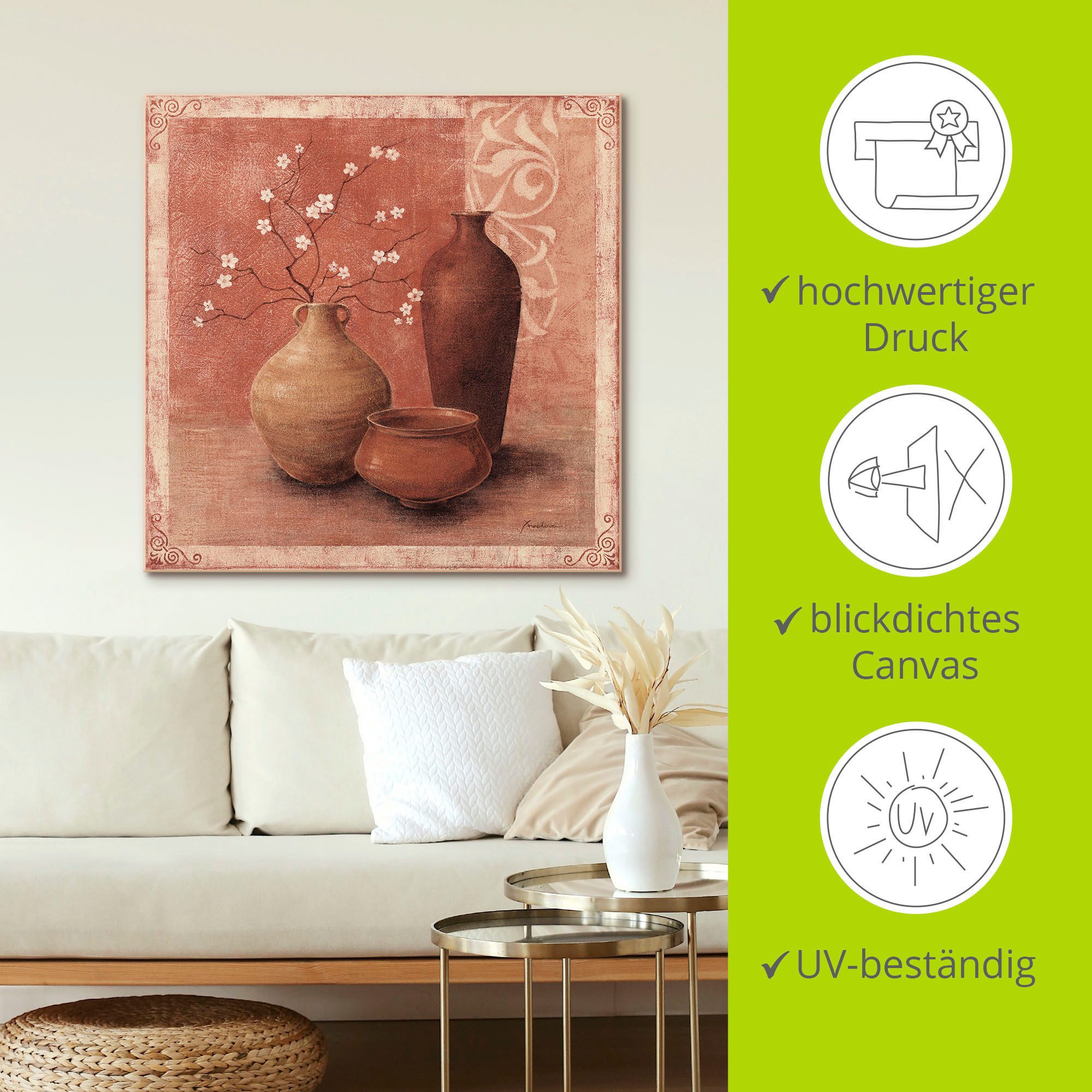 Artland Artprint op linnen Voorjaar in Fergana dal gespannen op een spieraam
