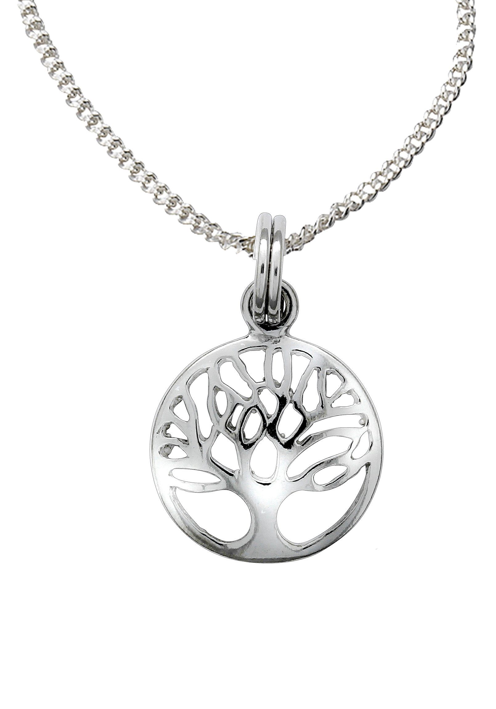 Firetti Ketting met hanger Sieraad cadeau zilver 925 halssieraad halsketting panzerketting boom dames kettingen zilver