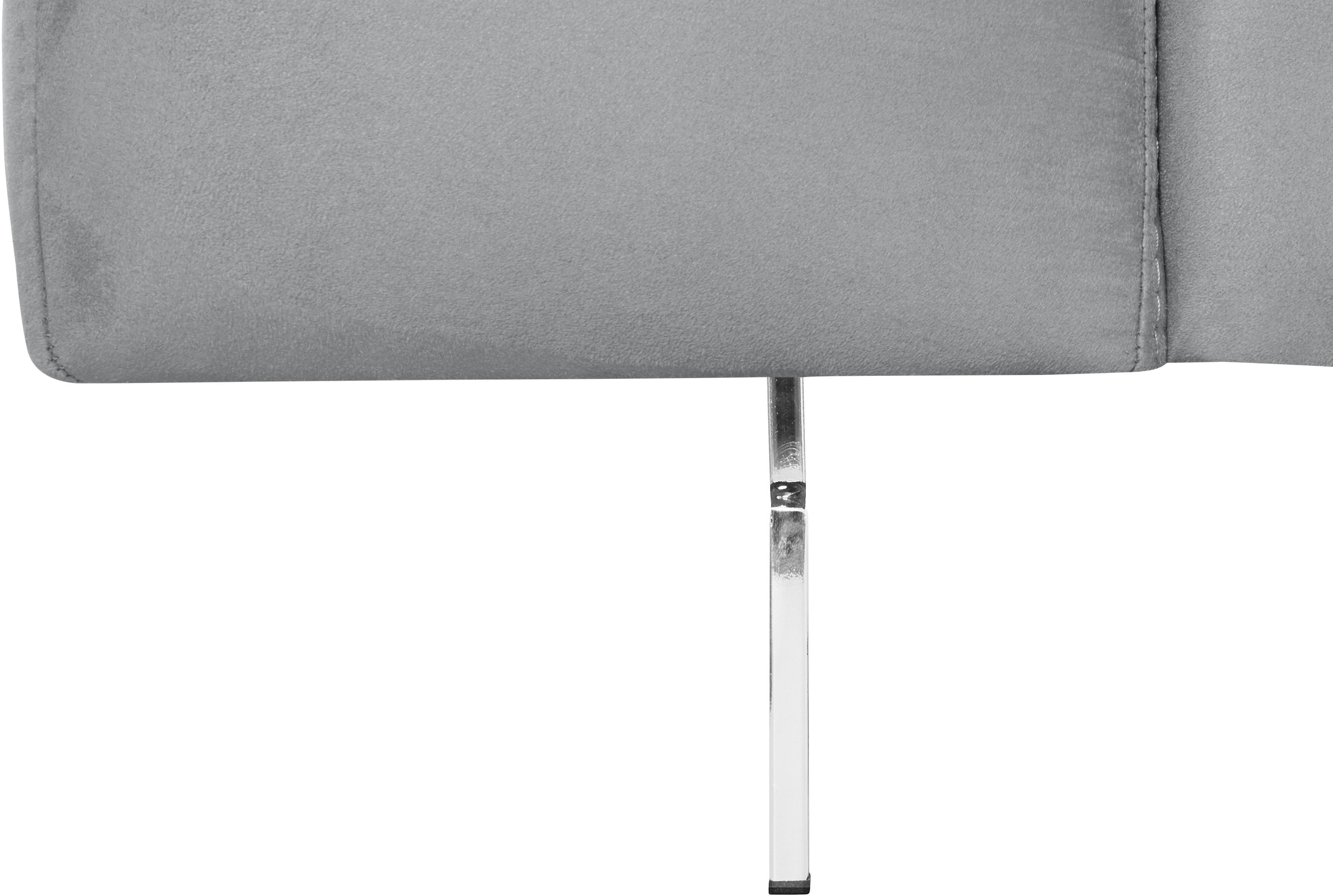 COTTA 3-zitsbank Chef Big-sofa met verstelbare rugleuning, elegante metalen poten