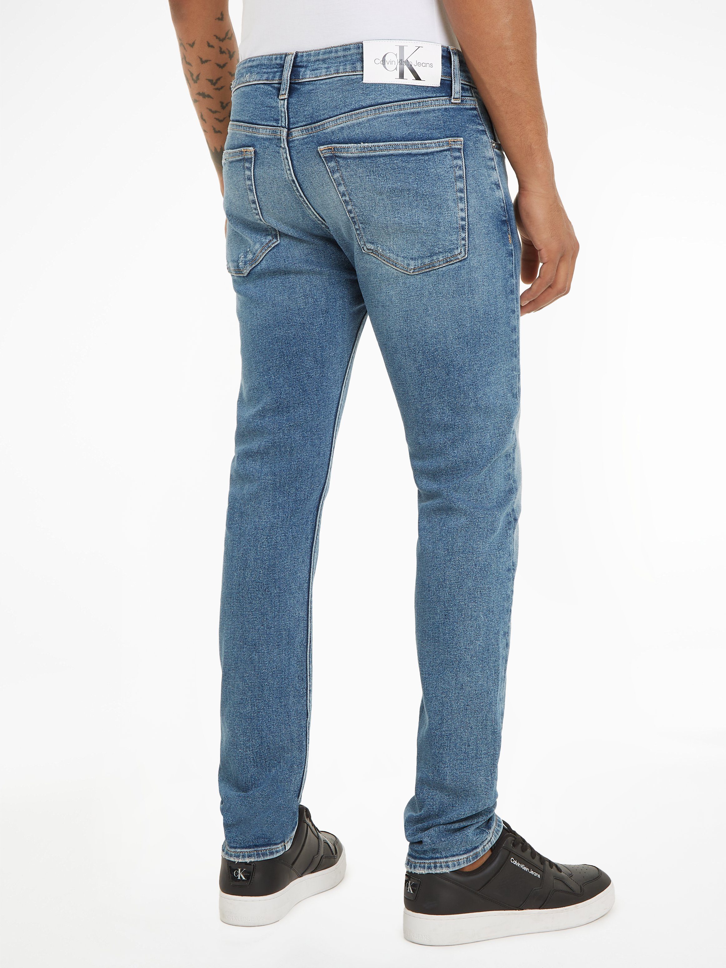 Calvin Klein Slim fit jeans SLIM TAPER in een klassiek 5-pocketsmodel