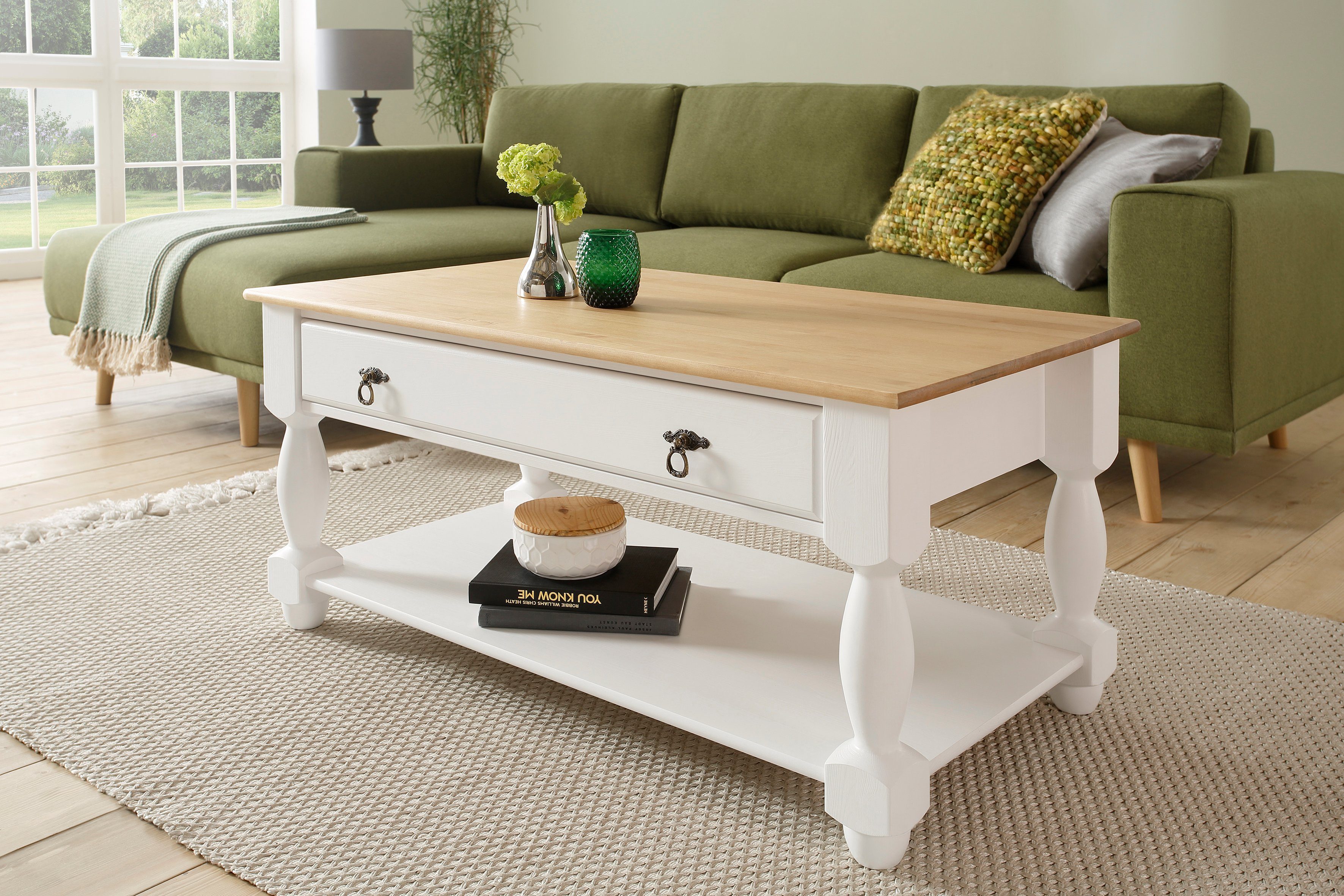 Home affaire Salontafel Sulm met een lade en een plank