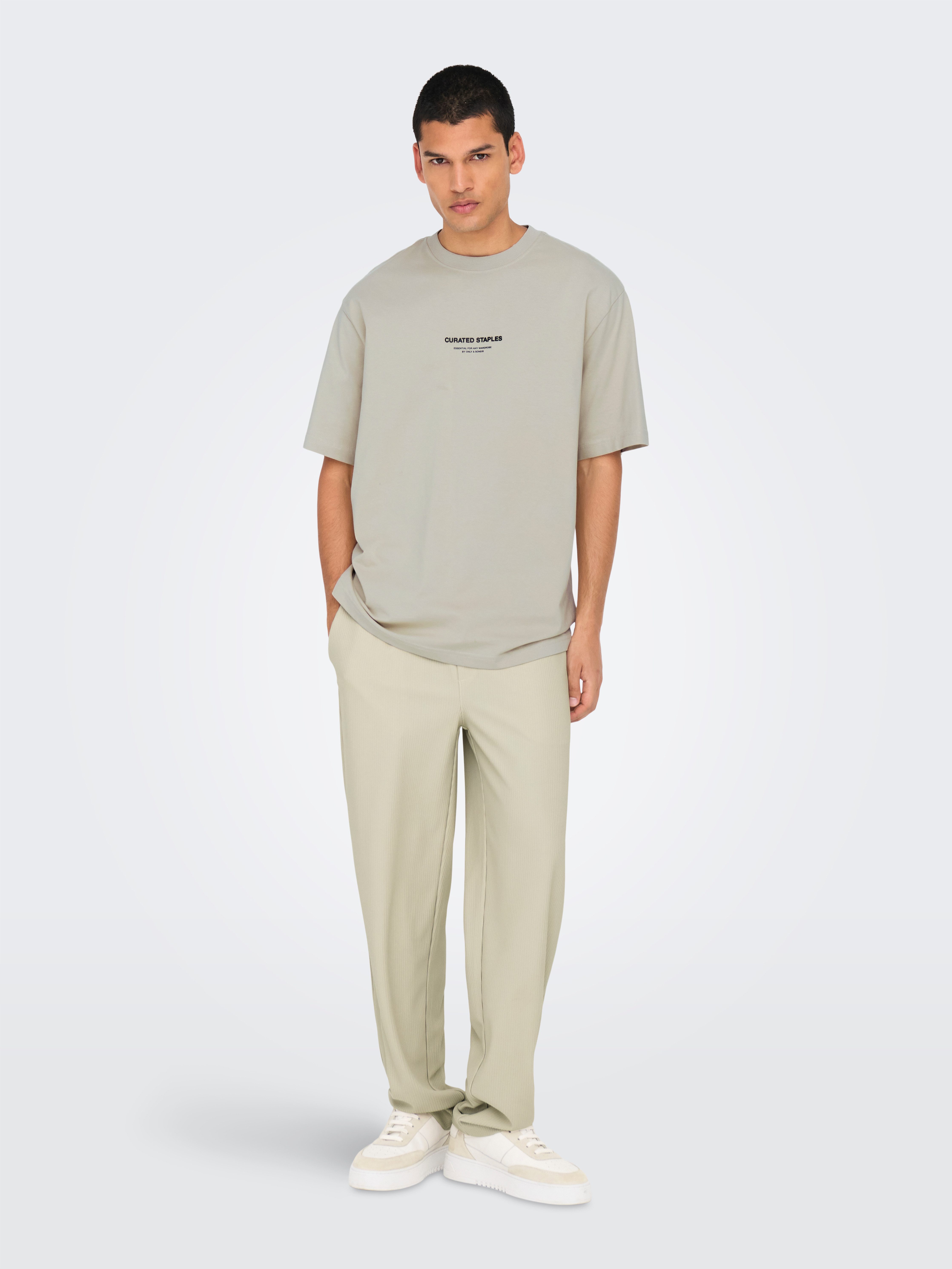 ONLY & SONS Shirt met ronde hals ONSCURATED RLX PRINT SS TEE