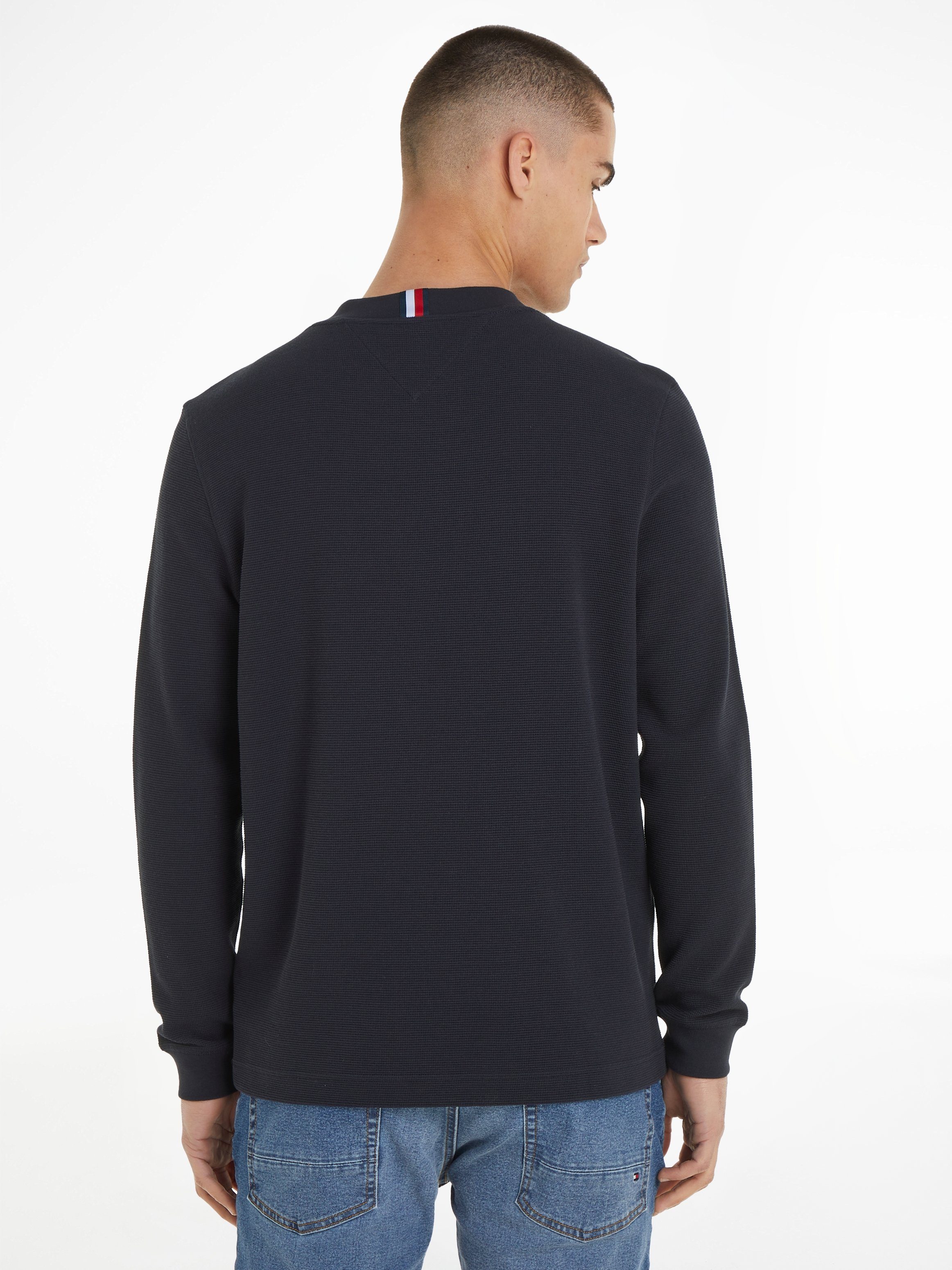 Tommy Hilfiger Trui met ronde hals TEXTURED LS TEE