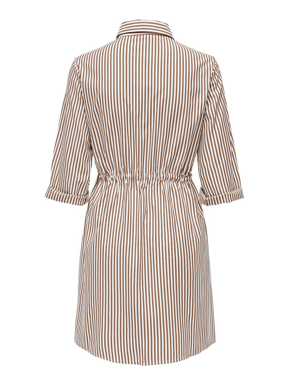 Only Jurk met overhemdkraag ONLSARAH LS SHIRT DRESS WVN