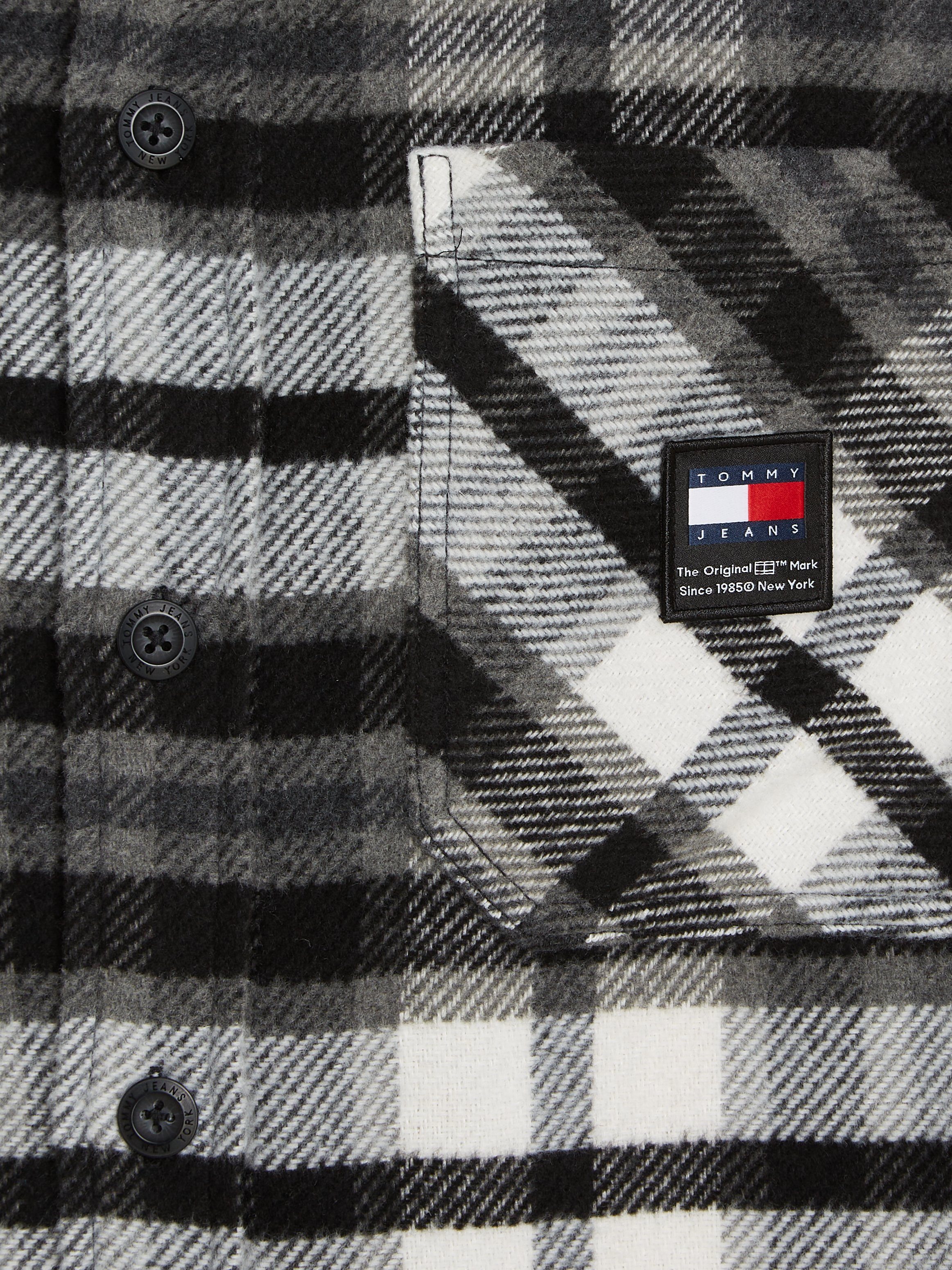 Tommy Jeans Plus Fleecehemd TJM FLEECE LINED CHECK SHIRT EXT