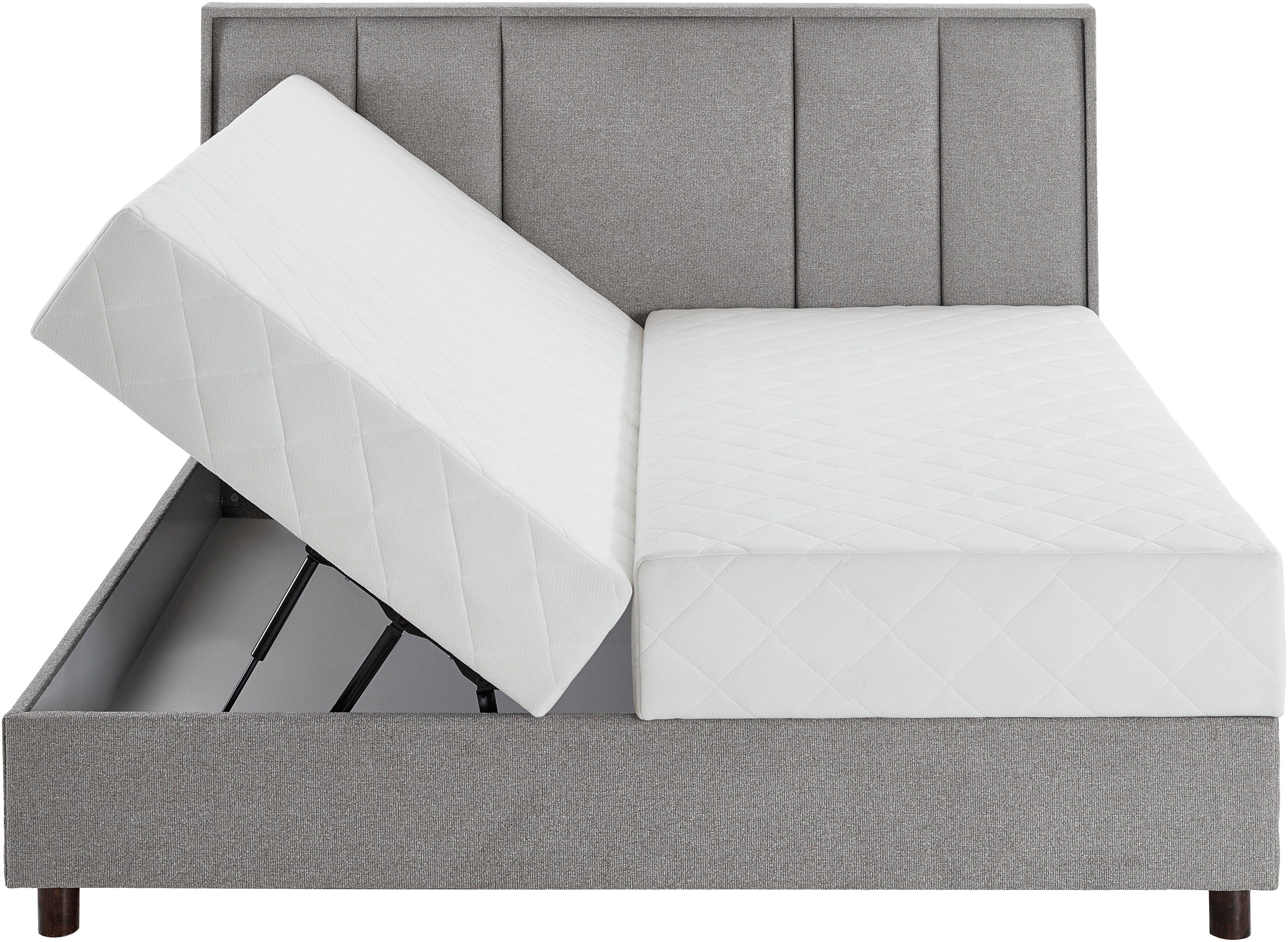 ATLANTIC home collection Boxspring ARLA met pocketveringsmatras en bedkist