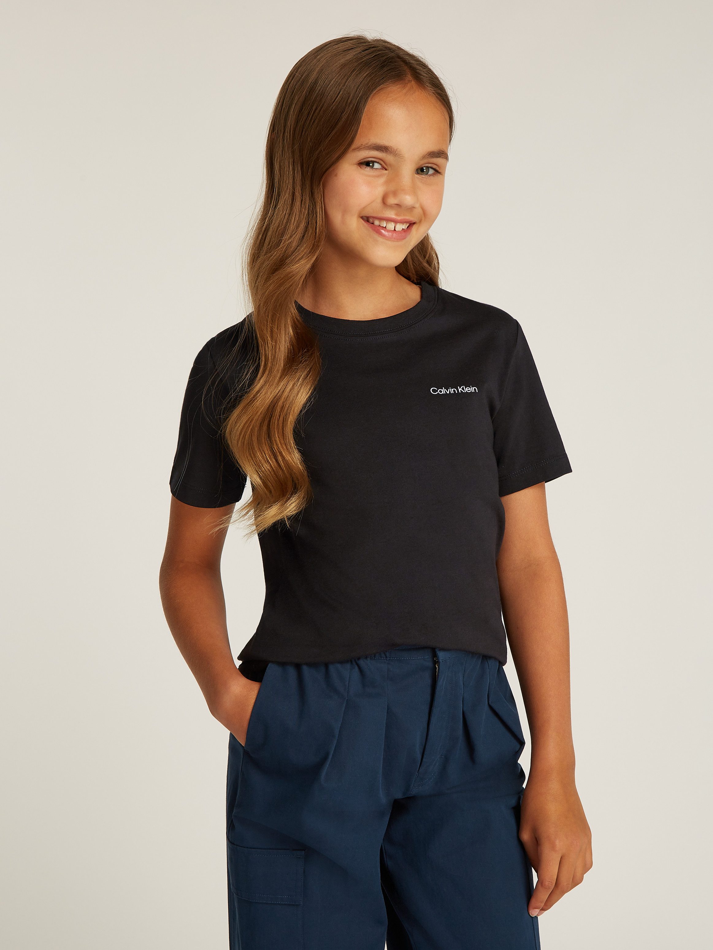 Calvin Klein T-shirt CHEST Inst.Logo Ss T-Shirt voor kinderen tot 16 jaar en met logo-opdruk