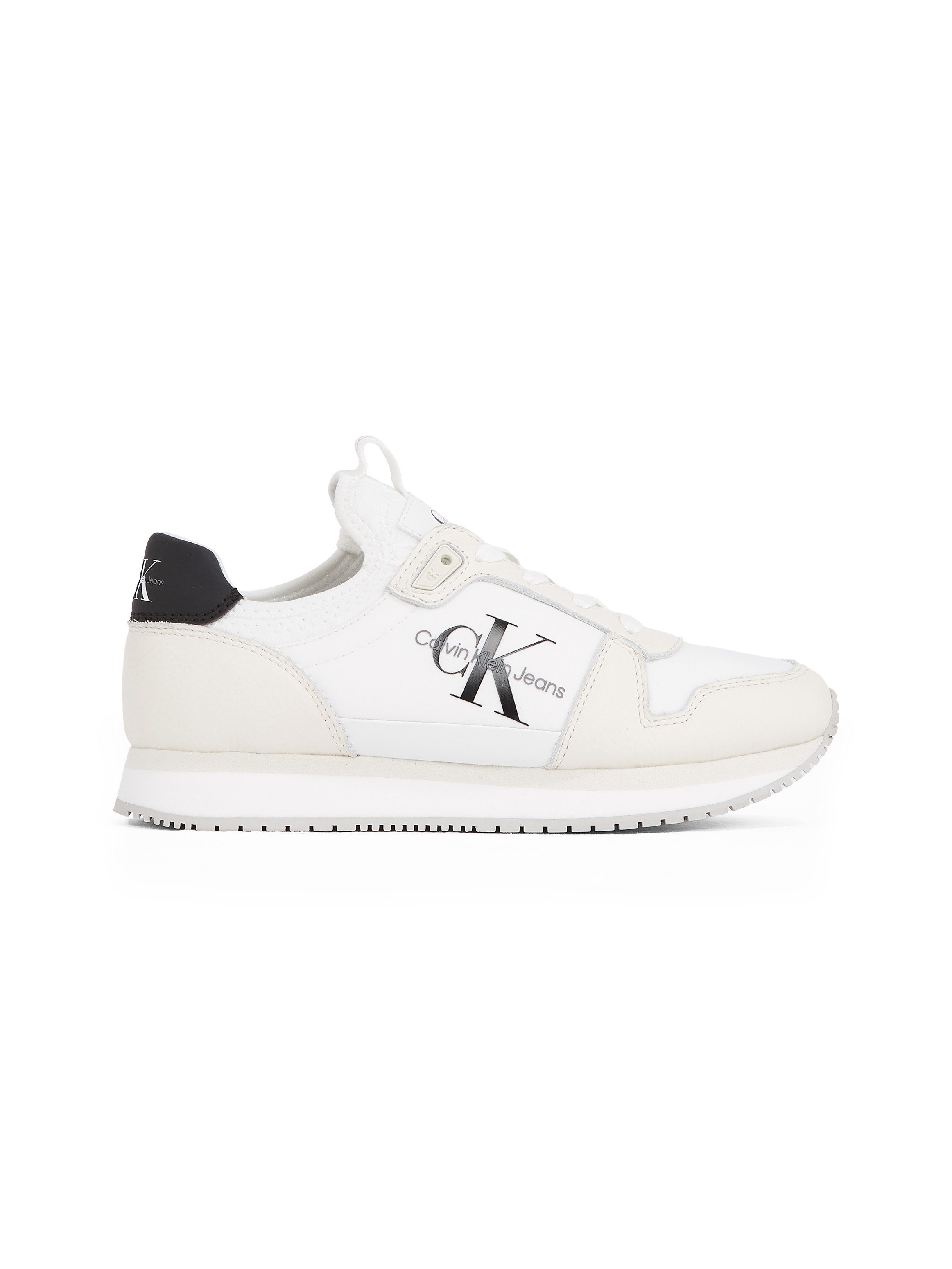Calvin Klein Sneakers RUNNER SOCK LACEUP ML LTH , lage schoen, vrijetijdsschoen, veterschoen met logo-opdruk