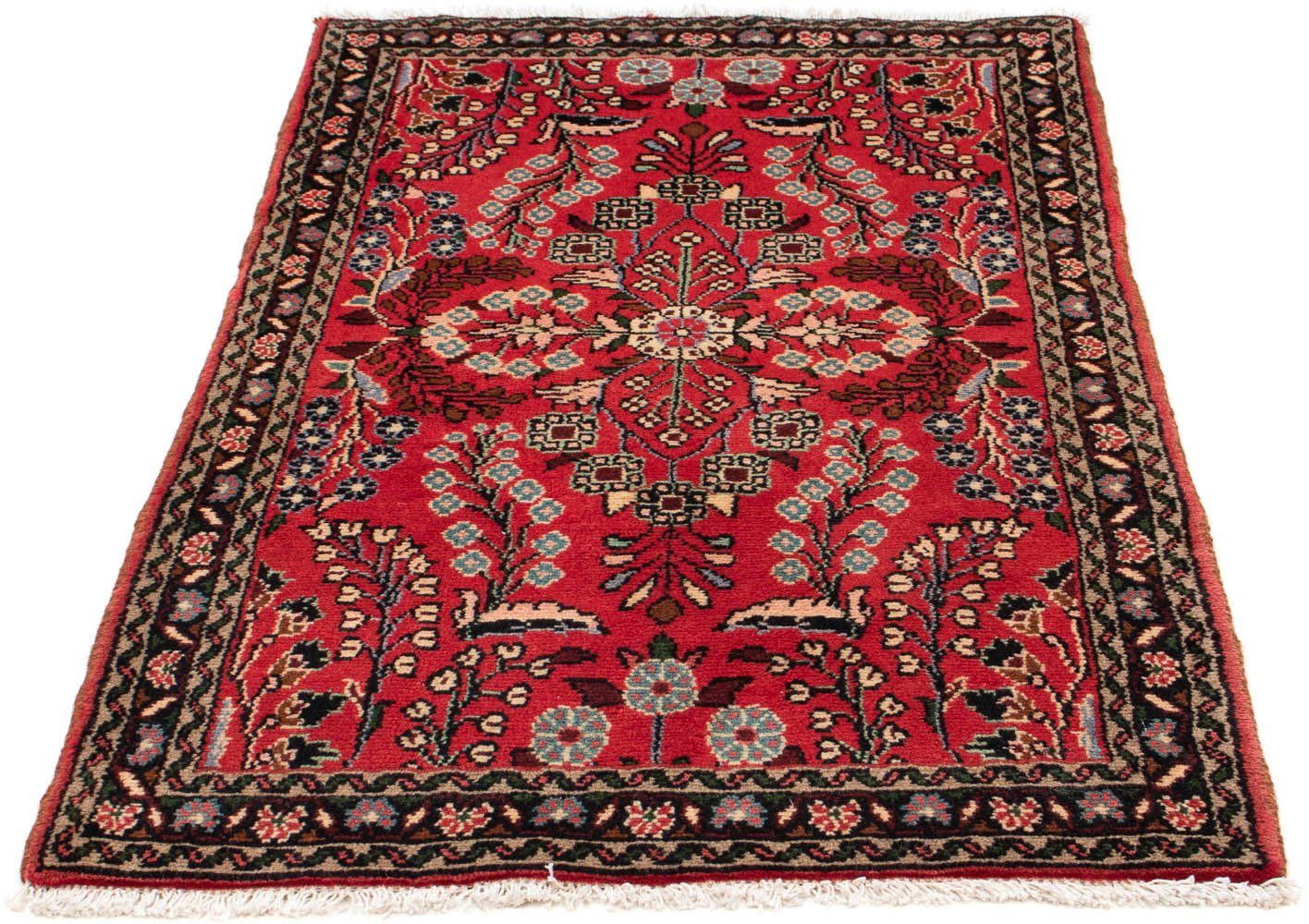 morgenland Wollen kleed Hamadan medaillon 127 x 76 cm Handgeknoopt