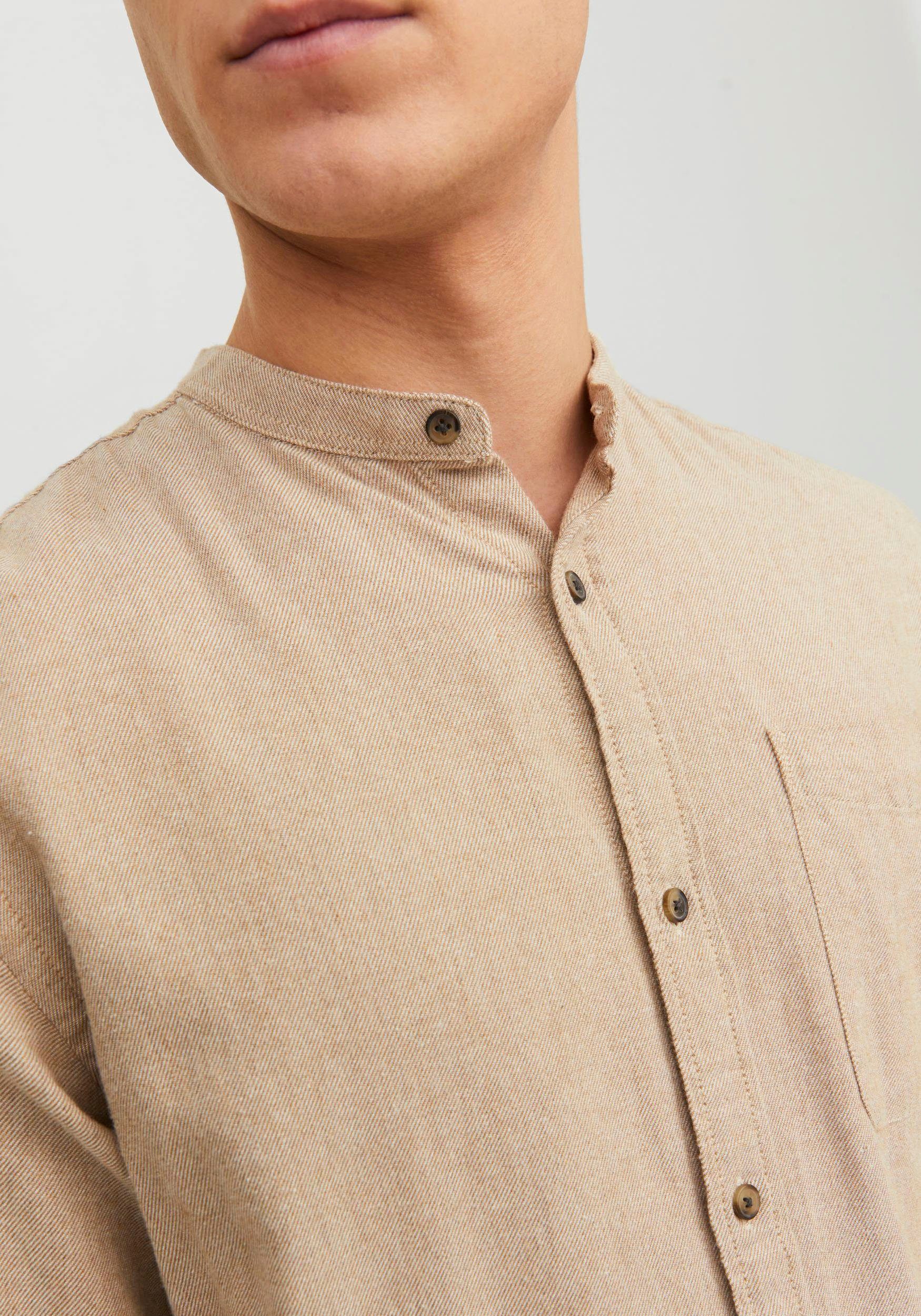 Jack & Jones Overhemd met lange mouwen JJEBAND MELANGE SHIRT LS SN