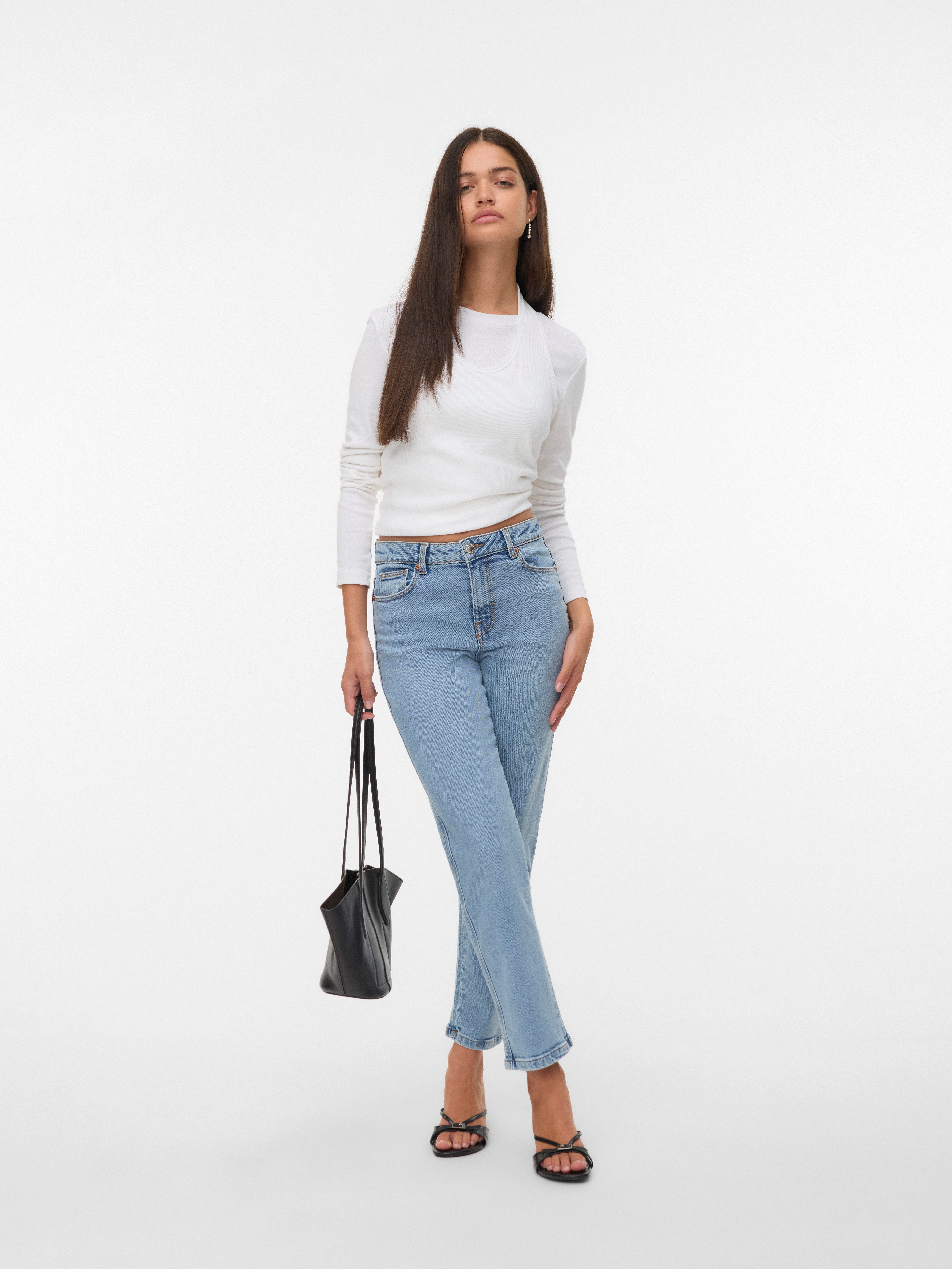 Vero Moda Straight jeans VMAMARA MR SLIM STRAIGHT ANK VI3512 NOOS