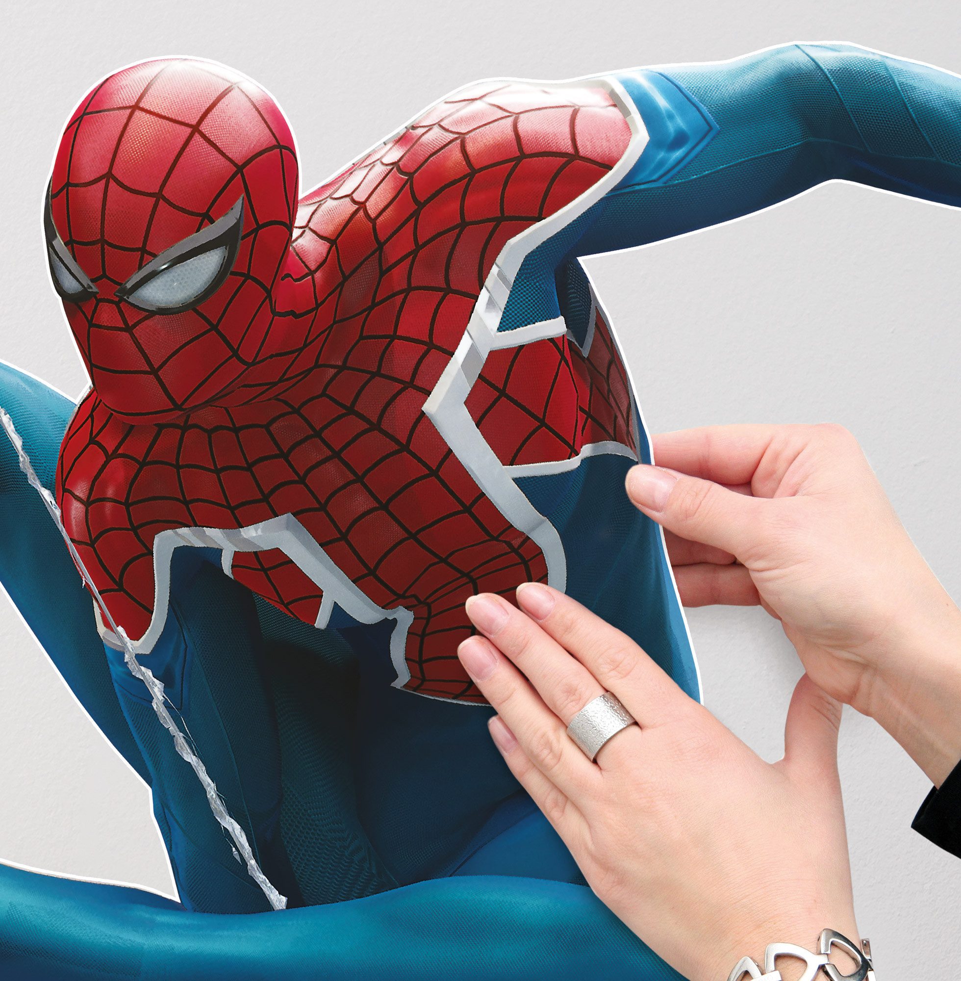 Komar Wandfolie Marvel Spider-Man Epic Swinging 70 x 50 cm (breedte x hoogte) - kinderkamer, decoratie (1 stuk)