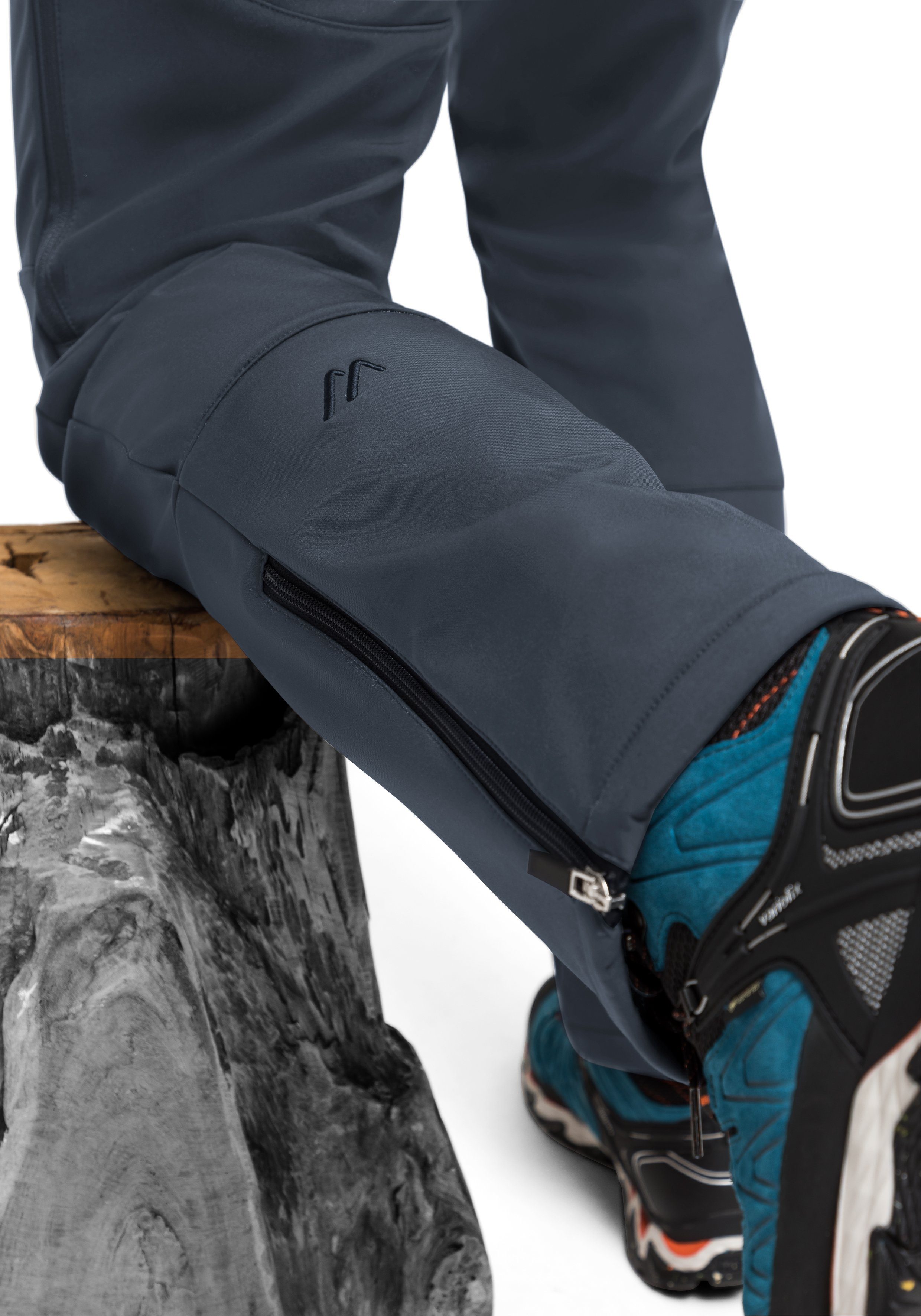 Maier Sports Softshell-broek Adakit M Heren trekkingbroek, ademende outdoorbroek, regular fit