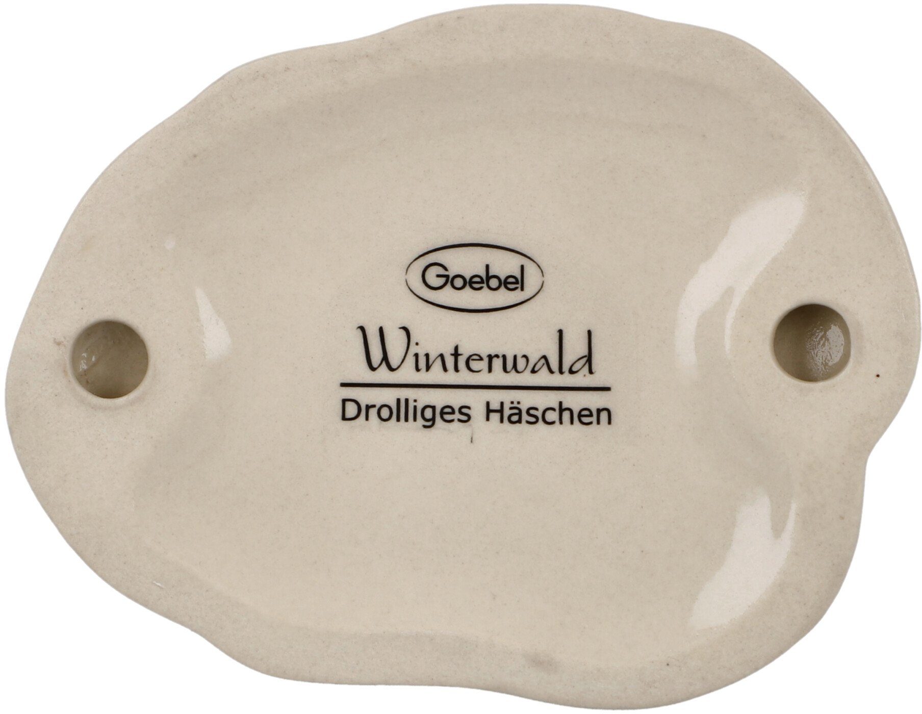 Goebel Verzamelfiguur Winters bos, kerstversiering Steengoed, figuur - Schattig konijntje