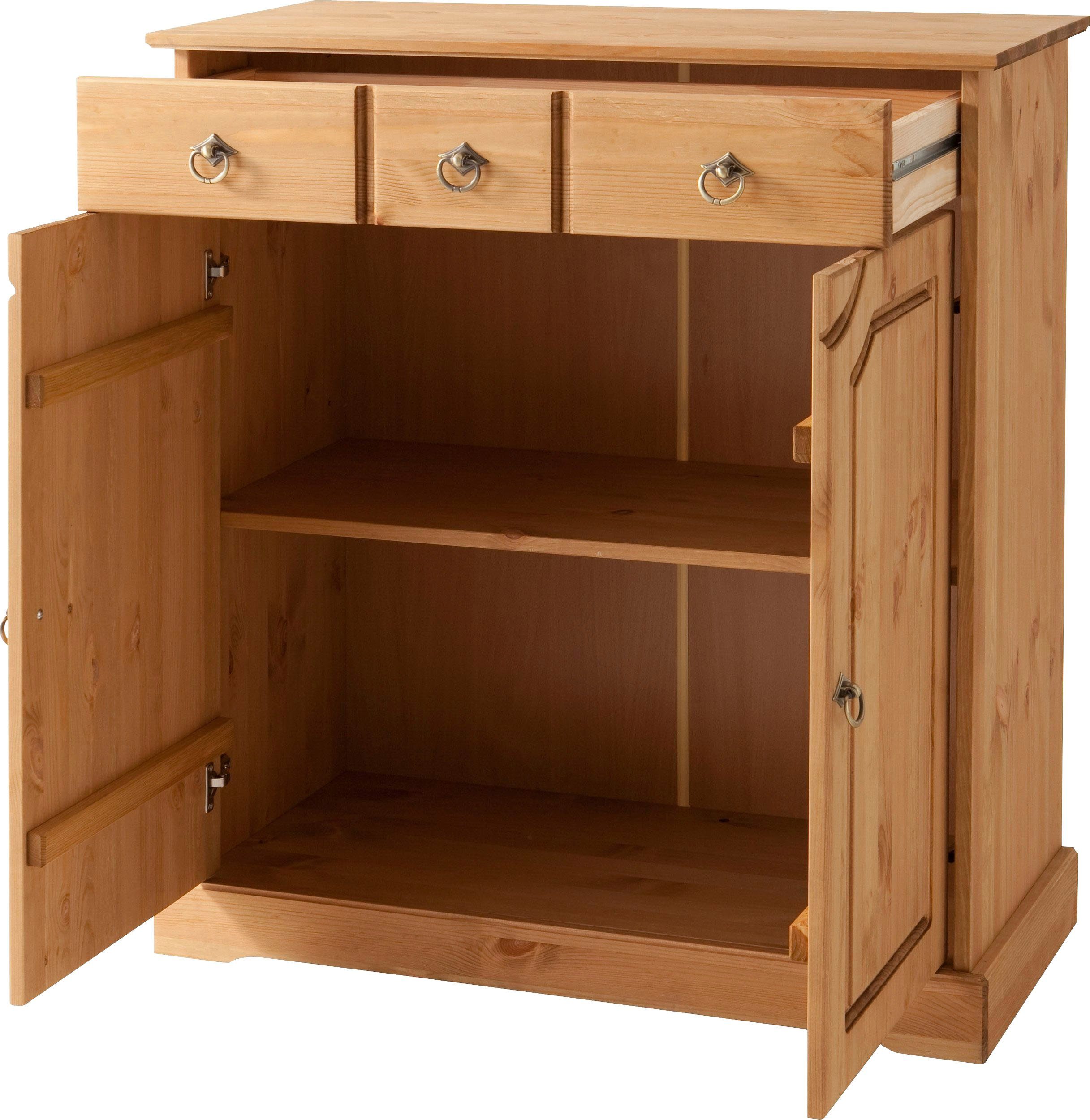 Home affaire Kast Klera Breedte 81 cm, van massief grenen, FSC®-gecertificeerd