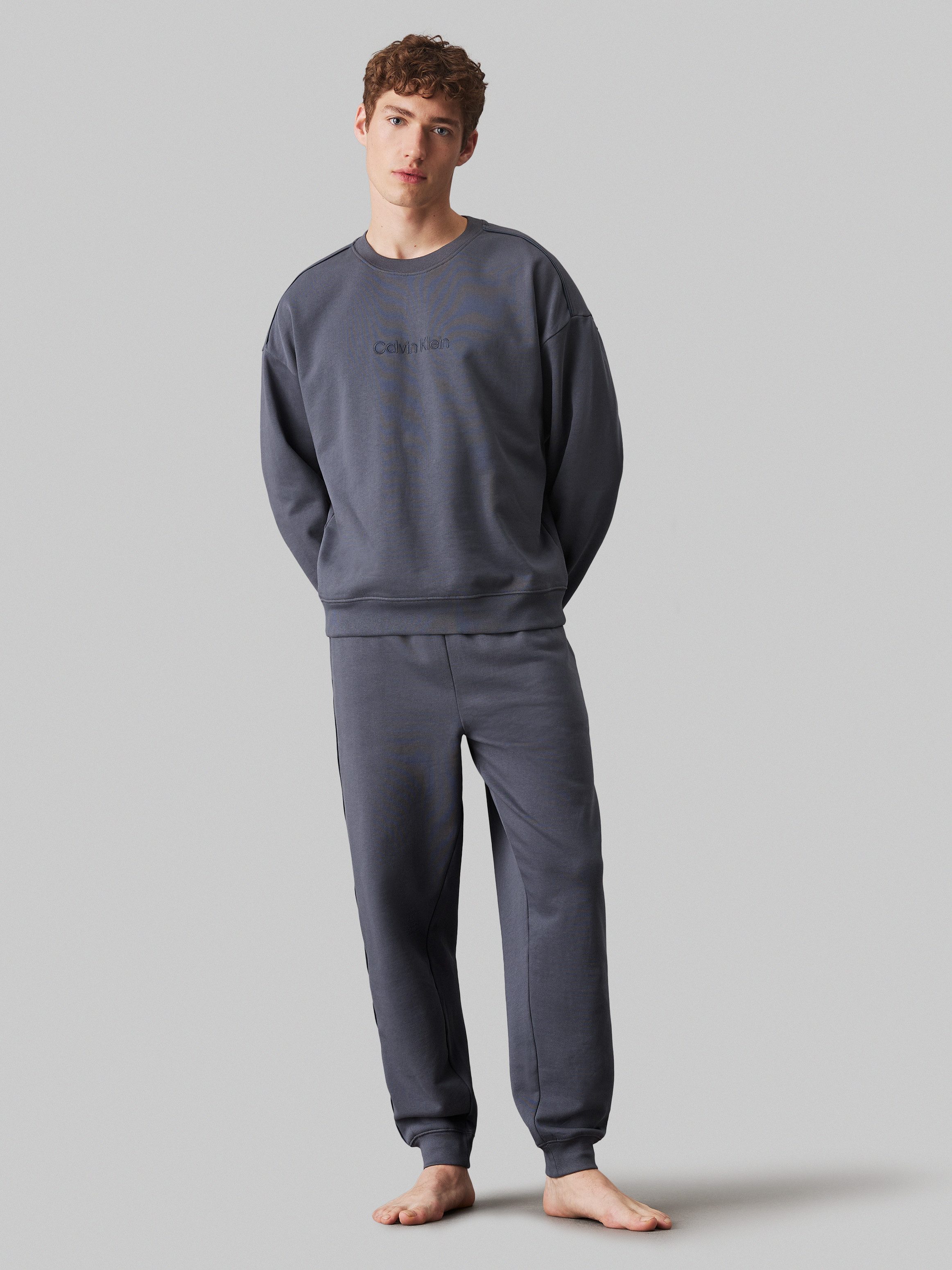Calvin Klein Sweatshirt L S SWEATSHIRT met logoborduursel