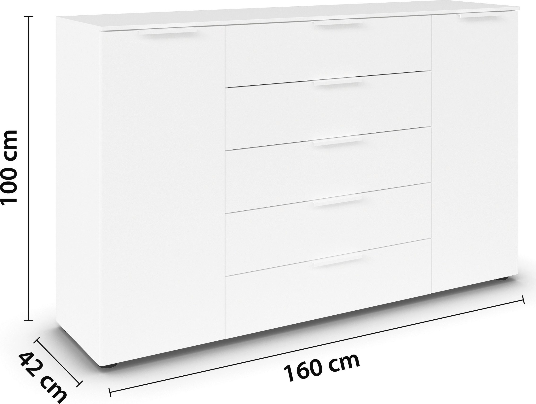 rauch Ladekast Flipp ladekast, waskast, kast bestseller OTTO's Choice 2 deurs met 5 laden en soft-close functie in 2 breedtes