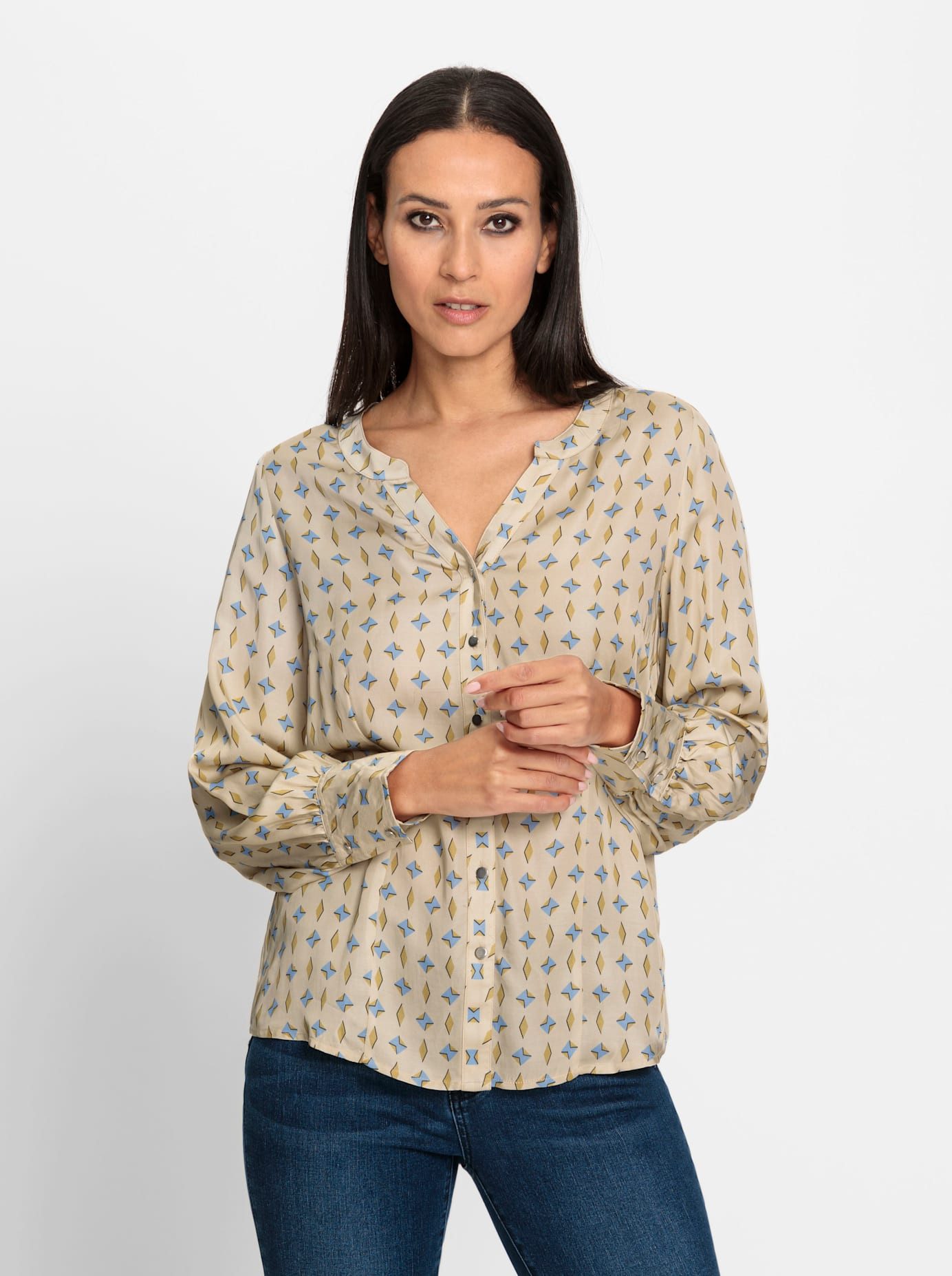 heine Gedessineerde blouse