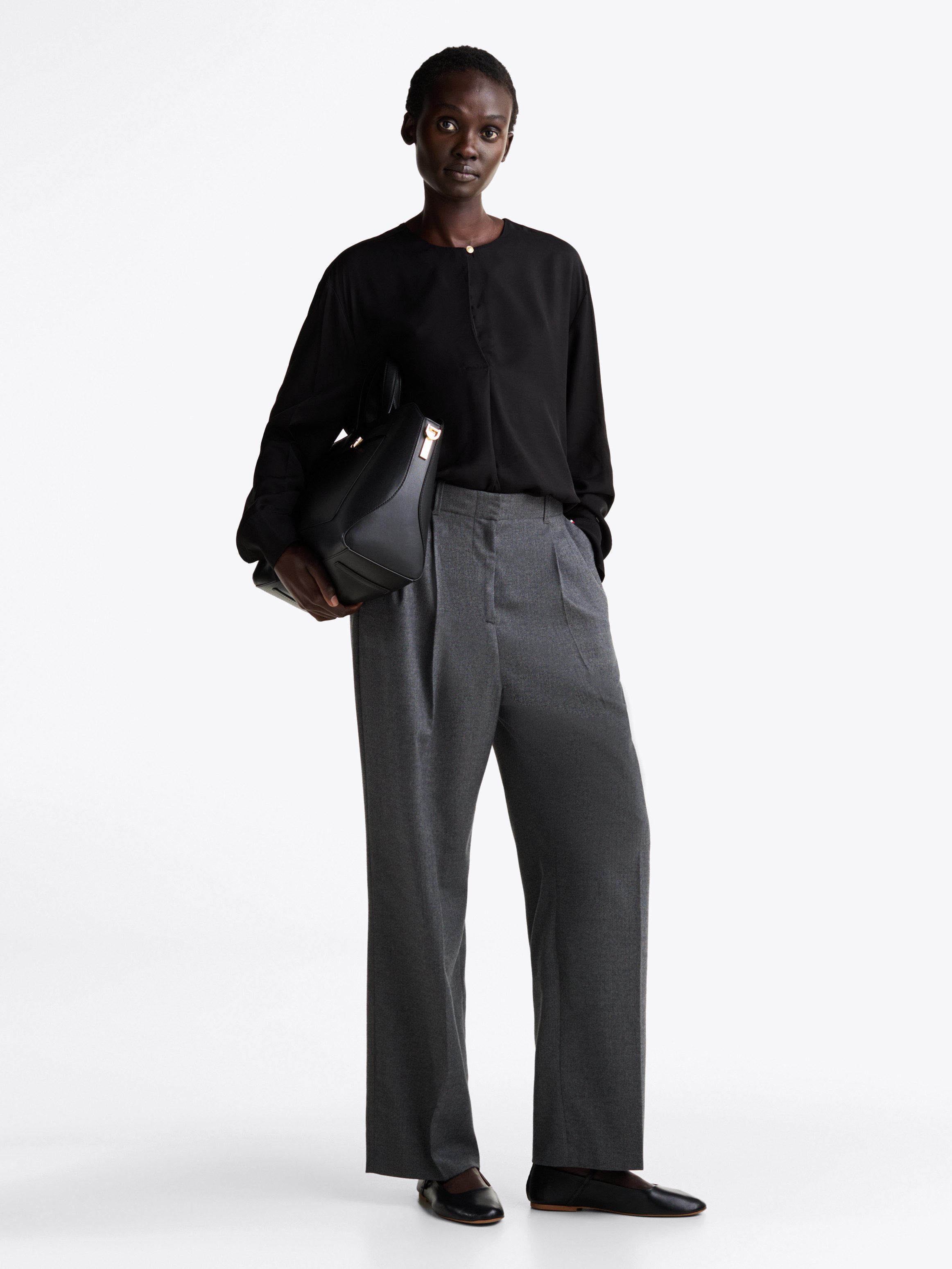 Tommy Hilfiger Blouse met lange mouwen met gestempeld logo