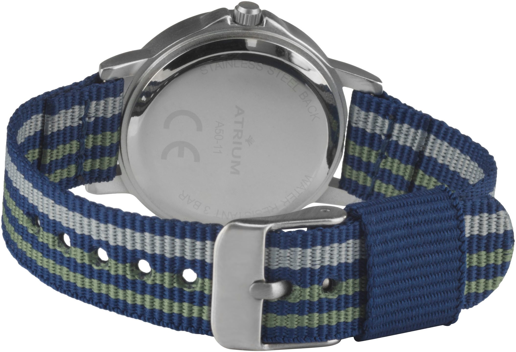 Atrium Kwartshorloge Horloge, kinderhorloge, leerhorloge, textielband, ideaal ook als cadeau