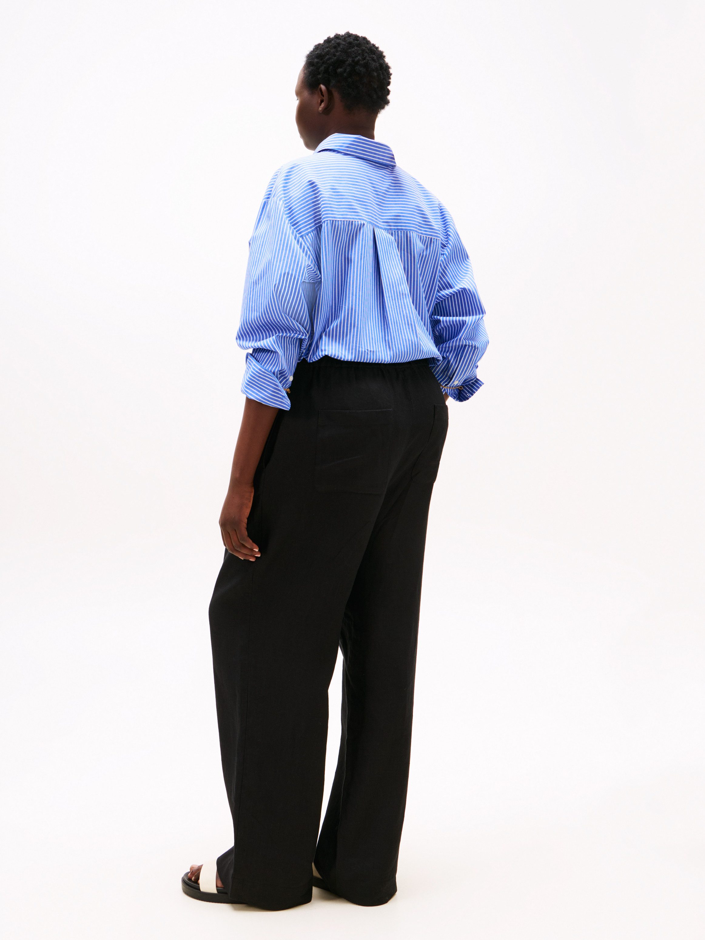 Tommy Hilfiger Curve Linnen broek CRV ESS LINEN TAILORED STRT PANT