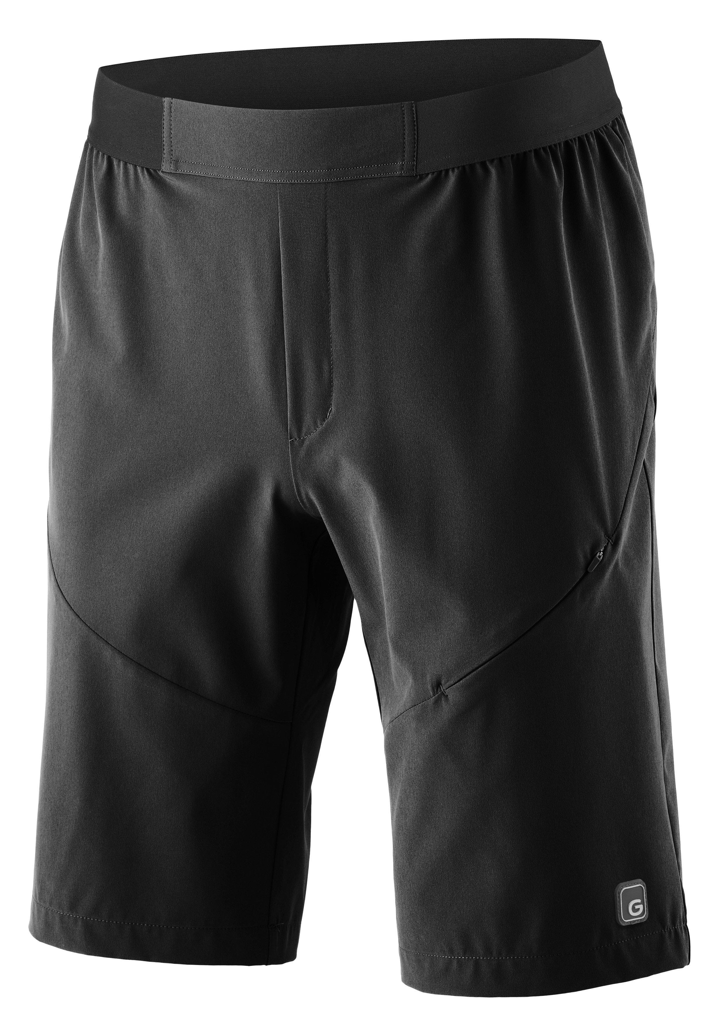 Gonso Fietsbroek SIMPLITO Heren bike-shorts, lichte fietspants met elastische band en ritszak