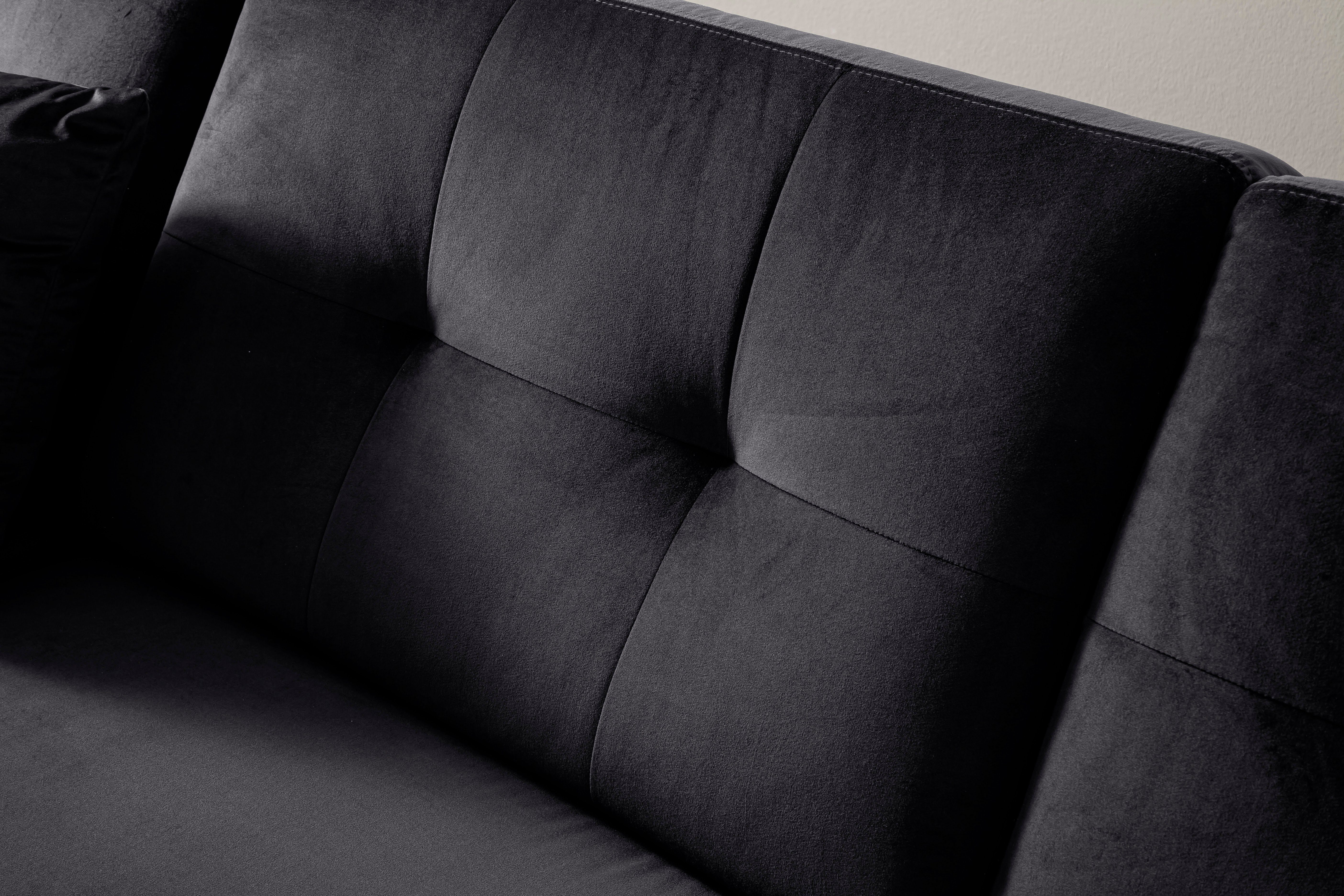 Trends by HG Hoekbank Barcelona L-vorm met metalen voet, vrij plaatsbaar