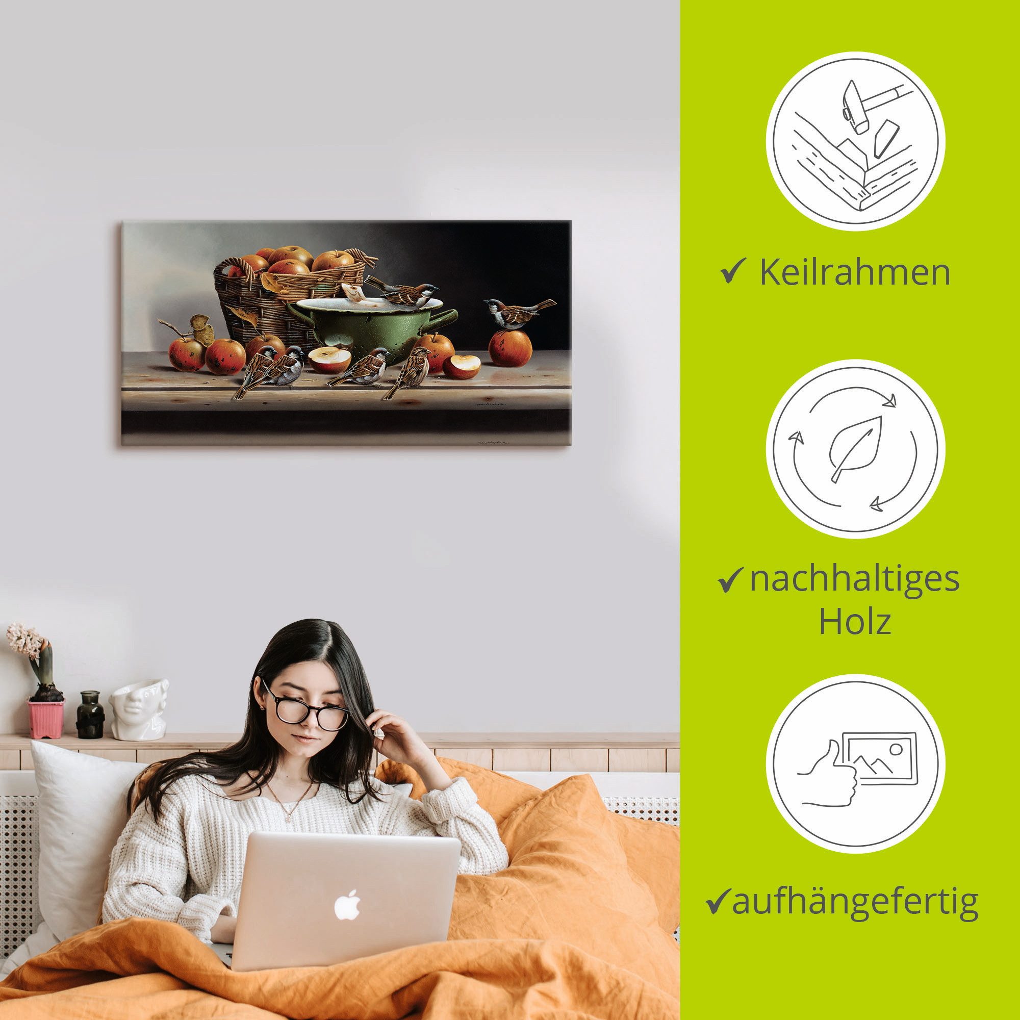 Artland Artprint Huis mussen I als artprint op linnen, poster in verschillende formaten maten