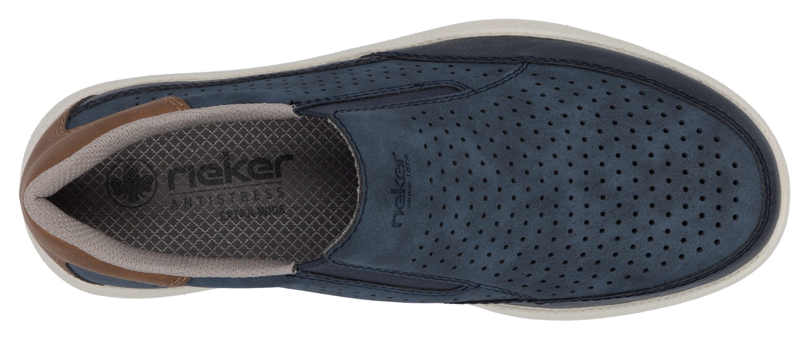 Rieker Slip-on sneakers , slipper, instapschoen, lage schoen met zij-elastische inzetten