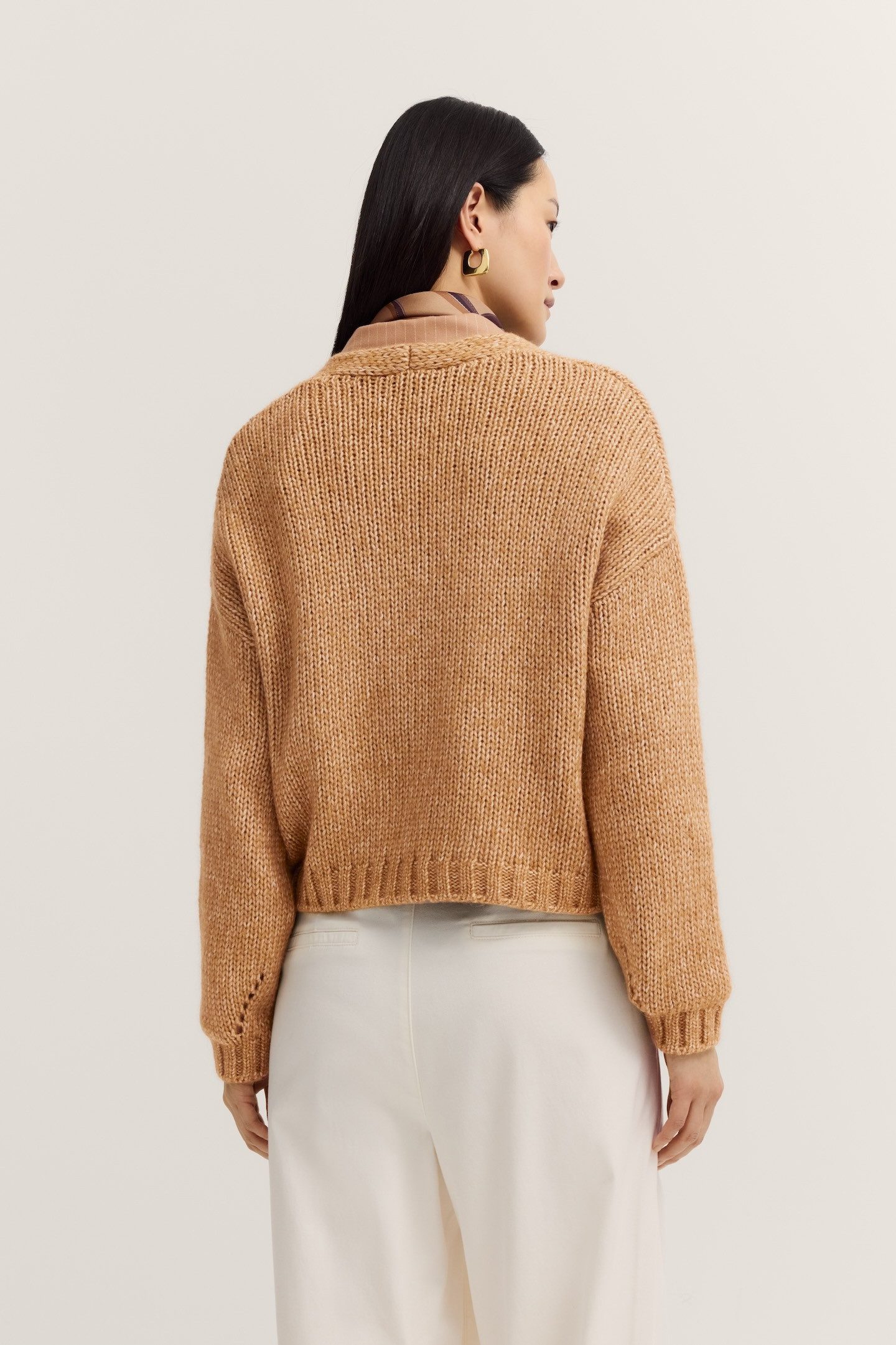 Bugatti Cardigan V-hals van een zachte alpaca-mix
