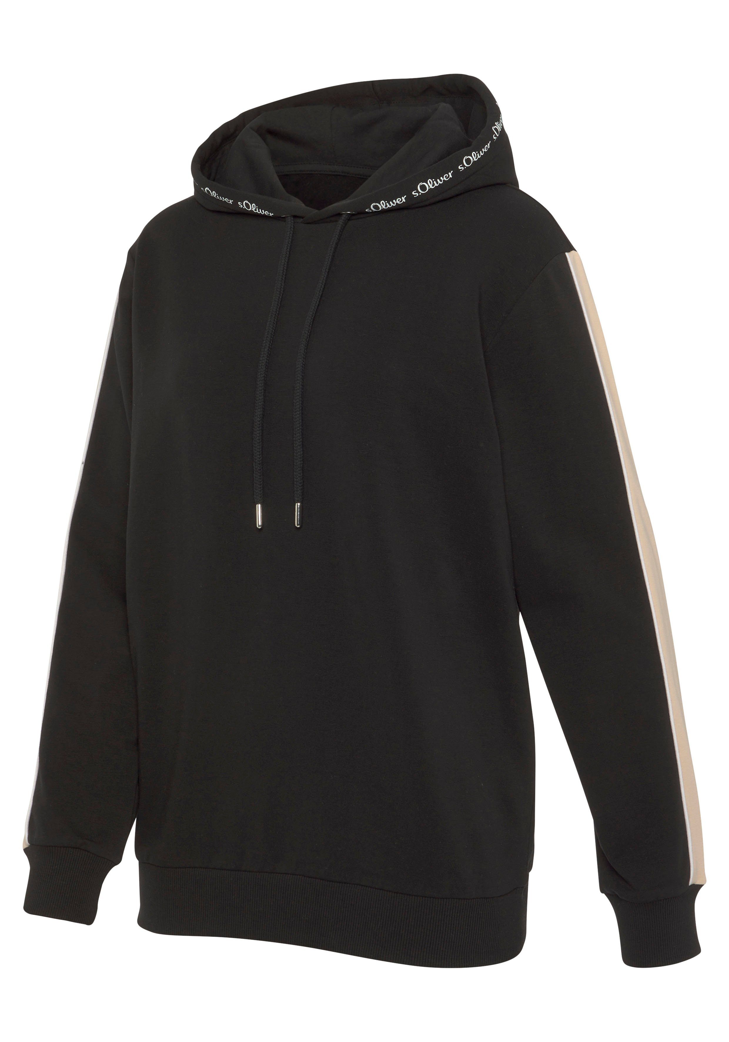 s.Oliver RED LABEL Beachwear Hoodie met contrasterende accenten loungewear (1-delig)