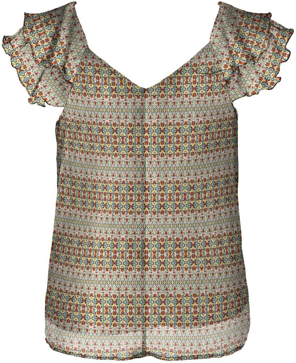 Only Shirt ONLASTA LIFE CAPSLEEVE V-NECK TOP PTM