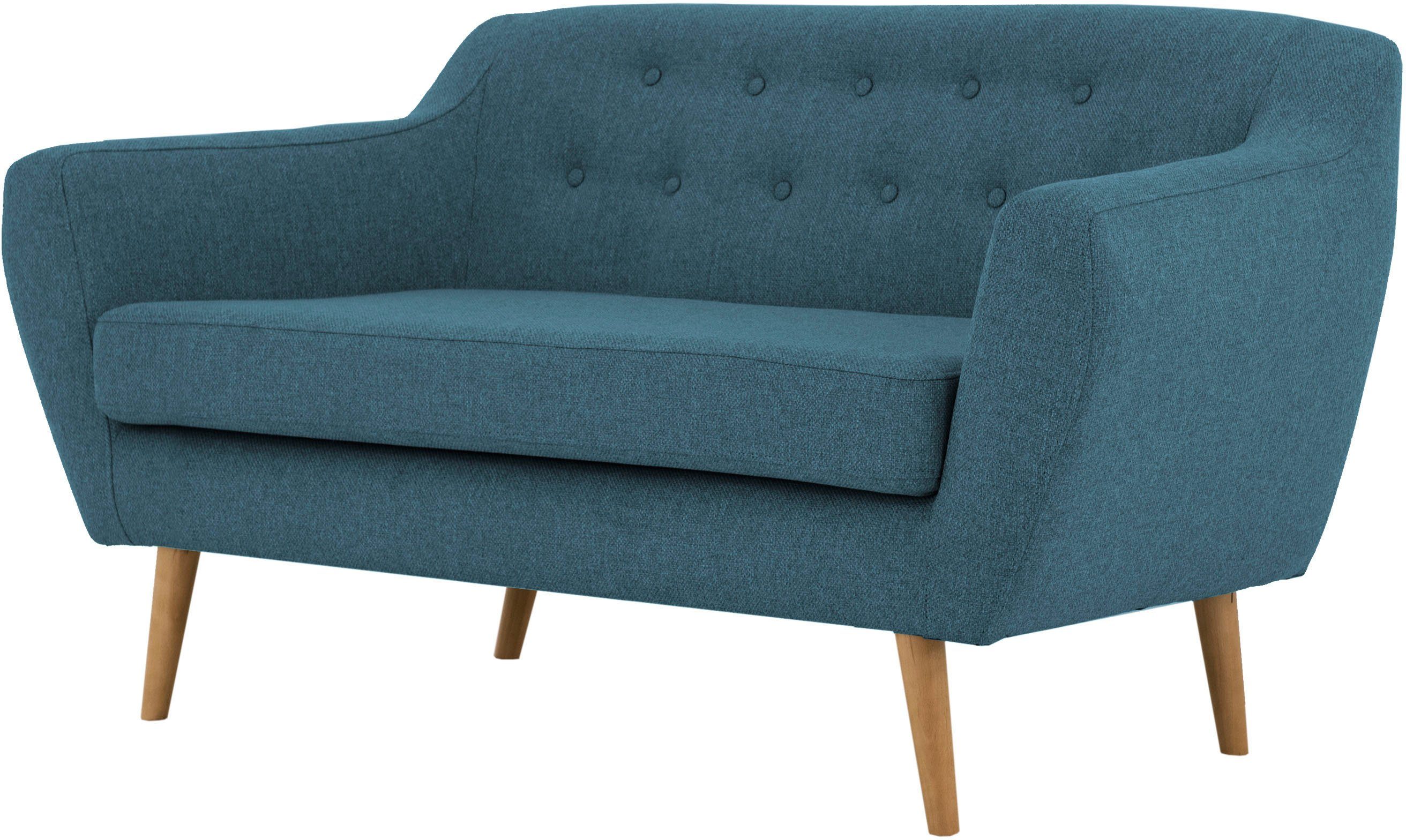 andas 2-zitsbank Hol met capitonnage achter in scandinavische stijl