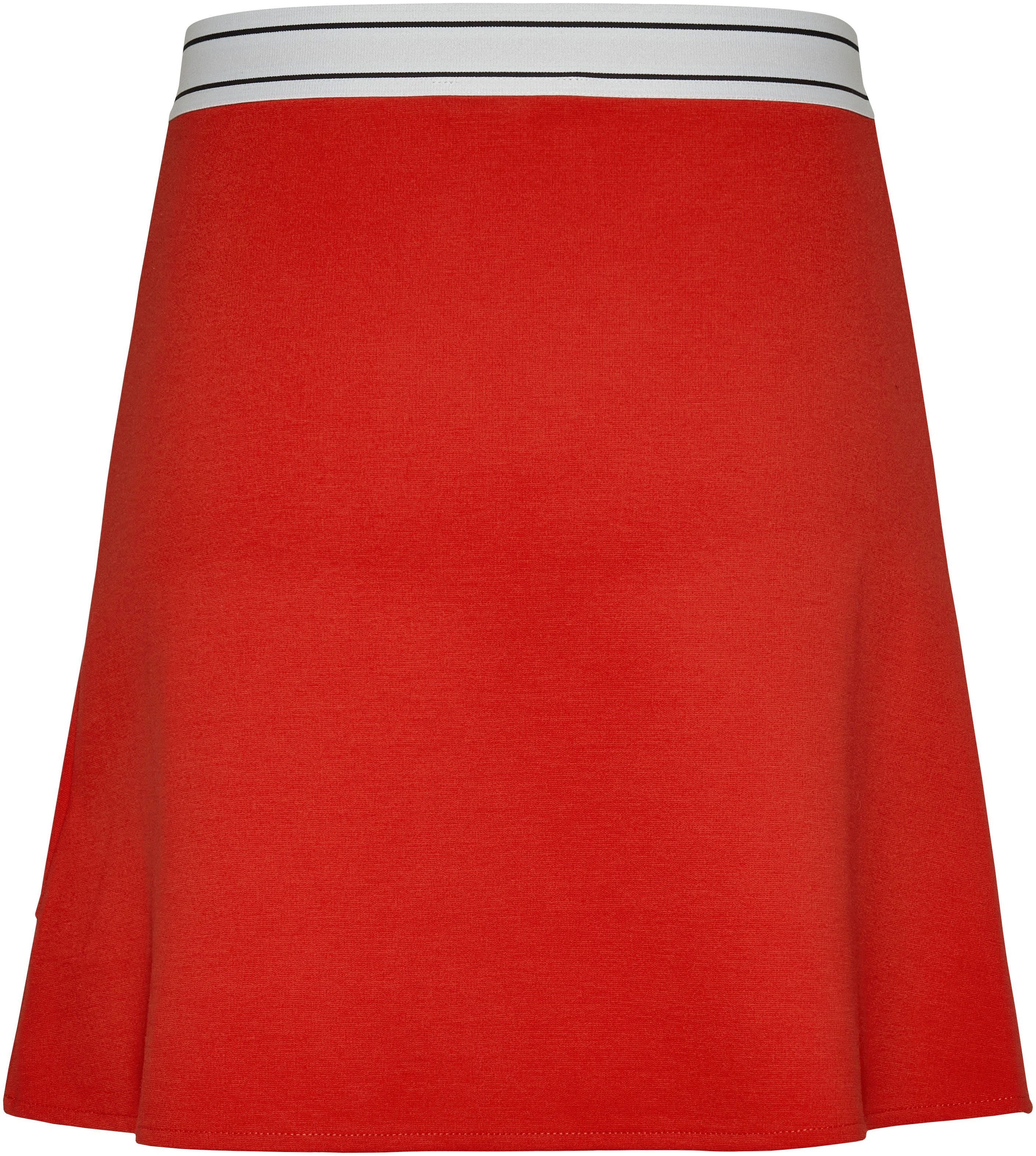 TOMMY JEANS Jerseyrok TJW LOGO TAPING MINI SKIRT Webrok met Tommy Jeans logo-elastiektape