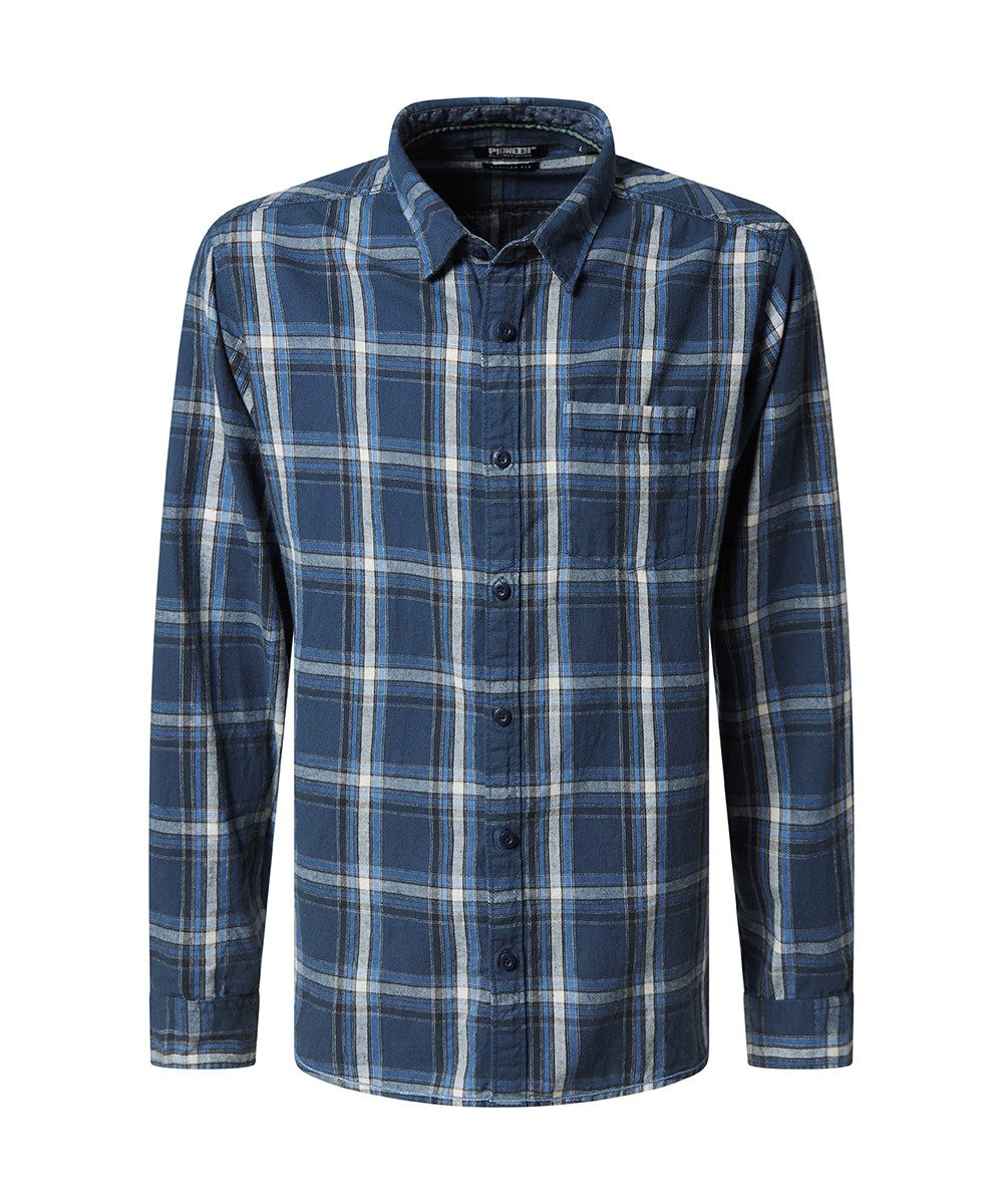 Pioneer Authentic Jeans Overhemd met lange mouwen met borstzak