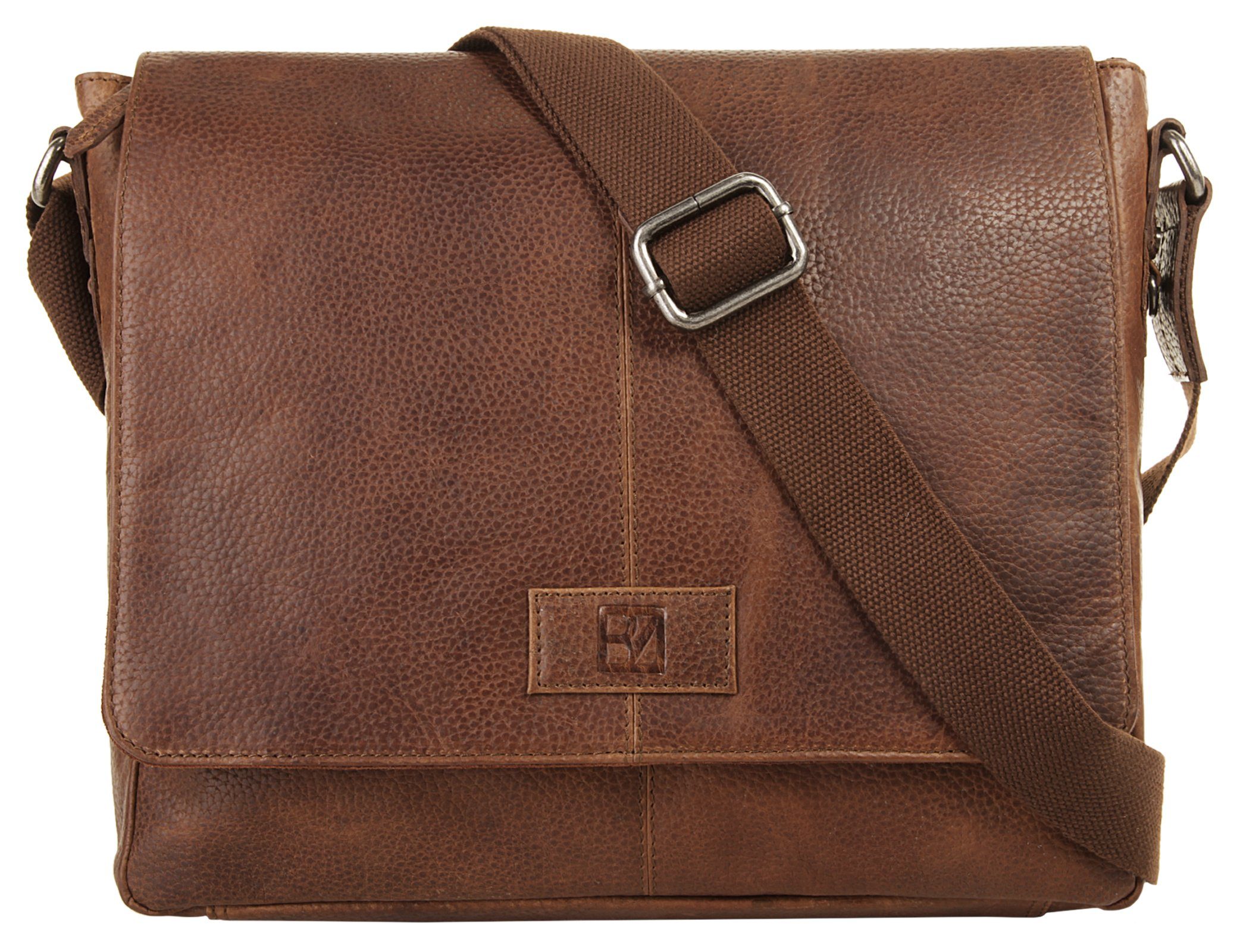 BODENSCHATZ Schoudertas echt leder unisex tassen bruin