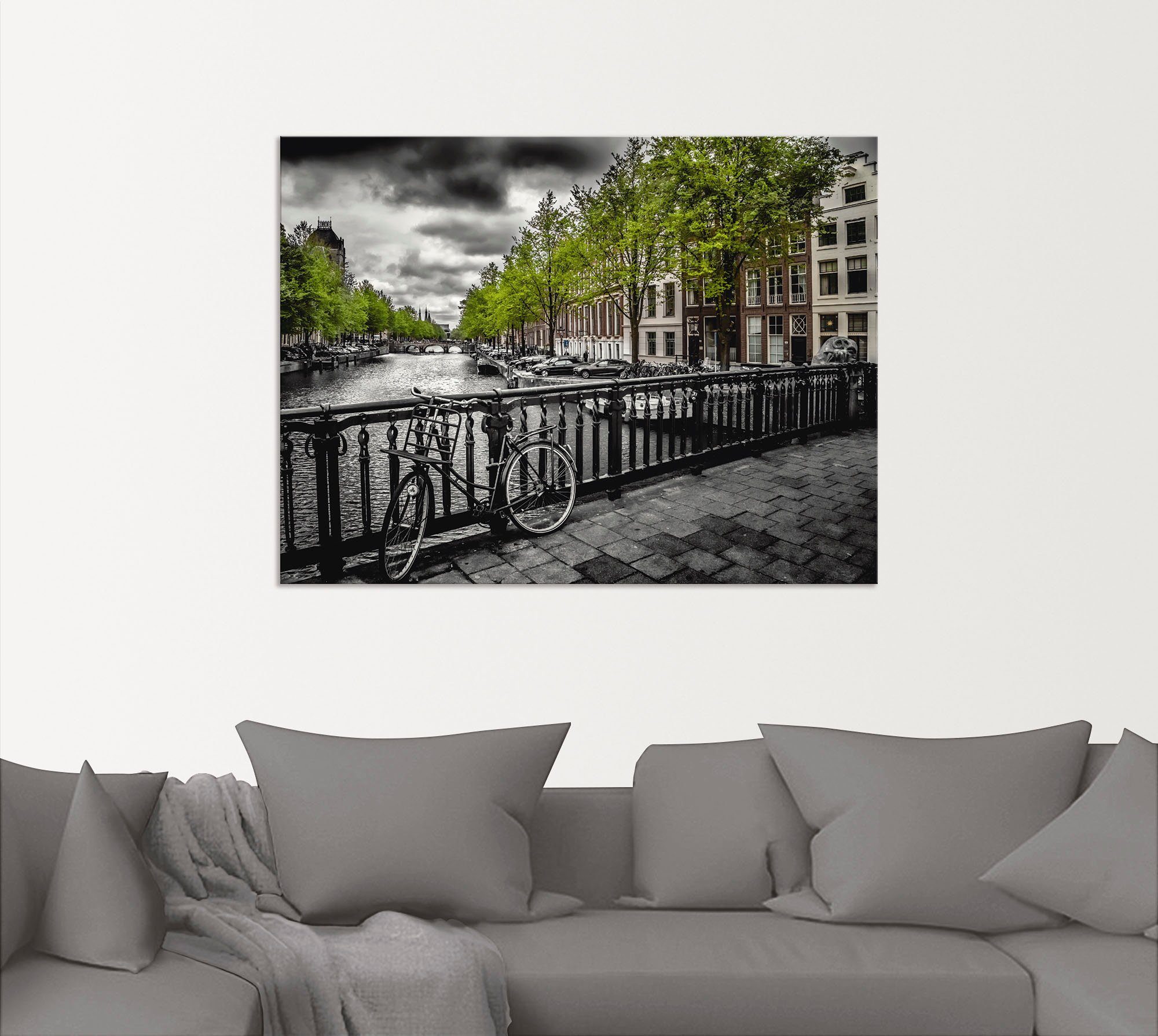 Artland Artprint Amsterdam Keizergracht II als artprint van aluminium, artprint op linnen, muursticker, verschillende maten