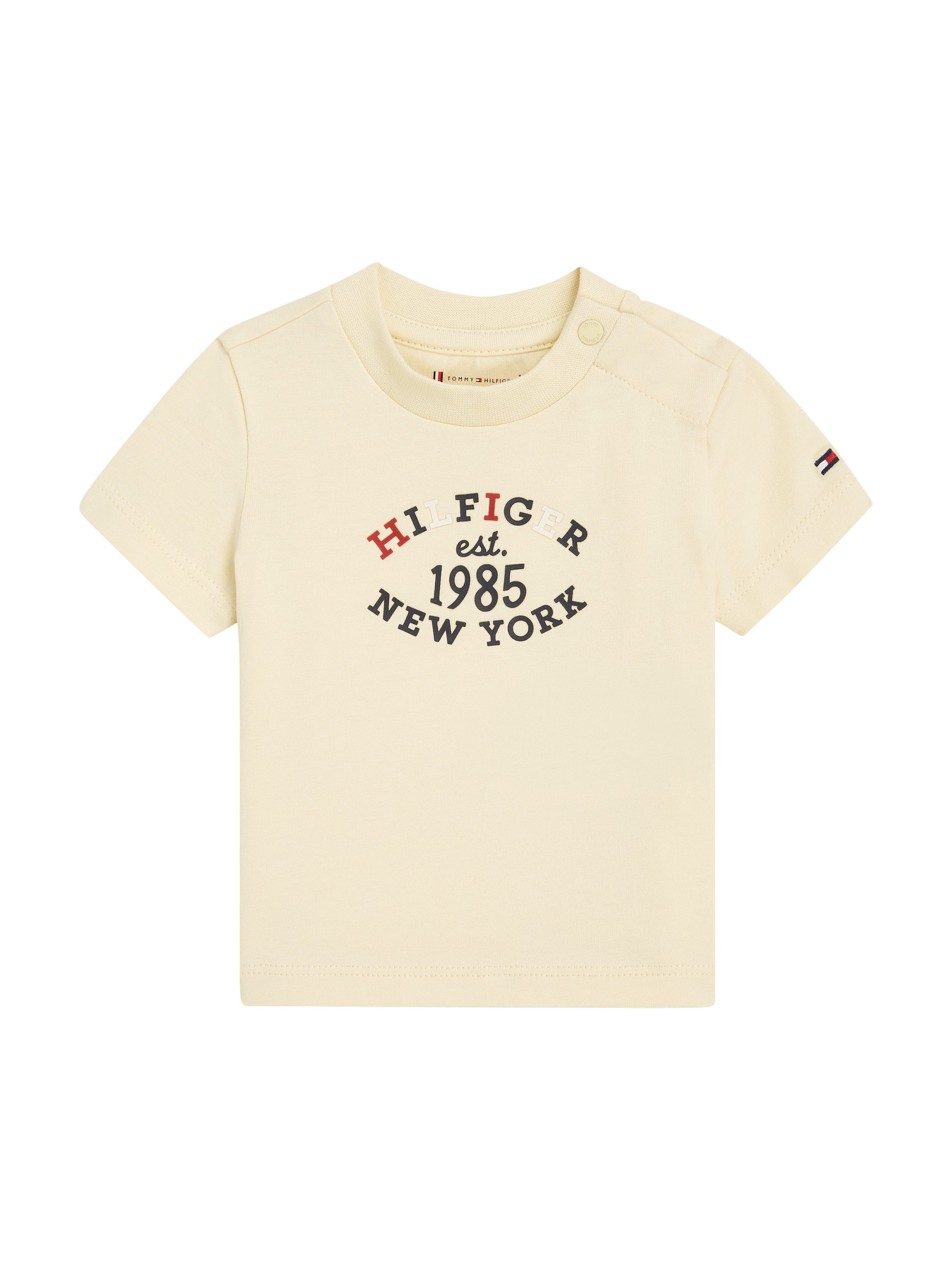 Tommy Hilfiger Shirt met korte mouwen MONOTYPE OVAL REGULAR TEE SS Baby tot 2 jaar met logo-opdruk