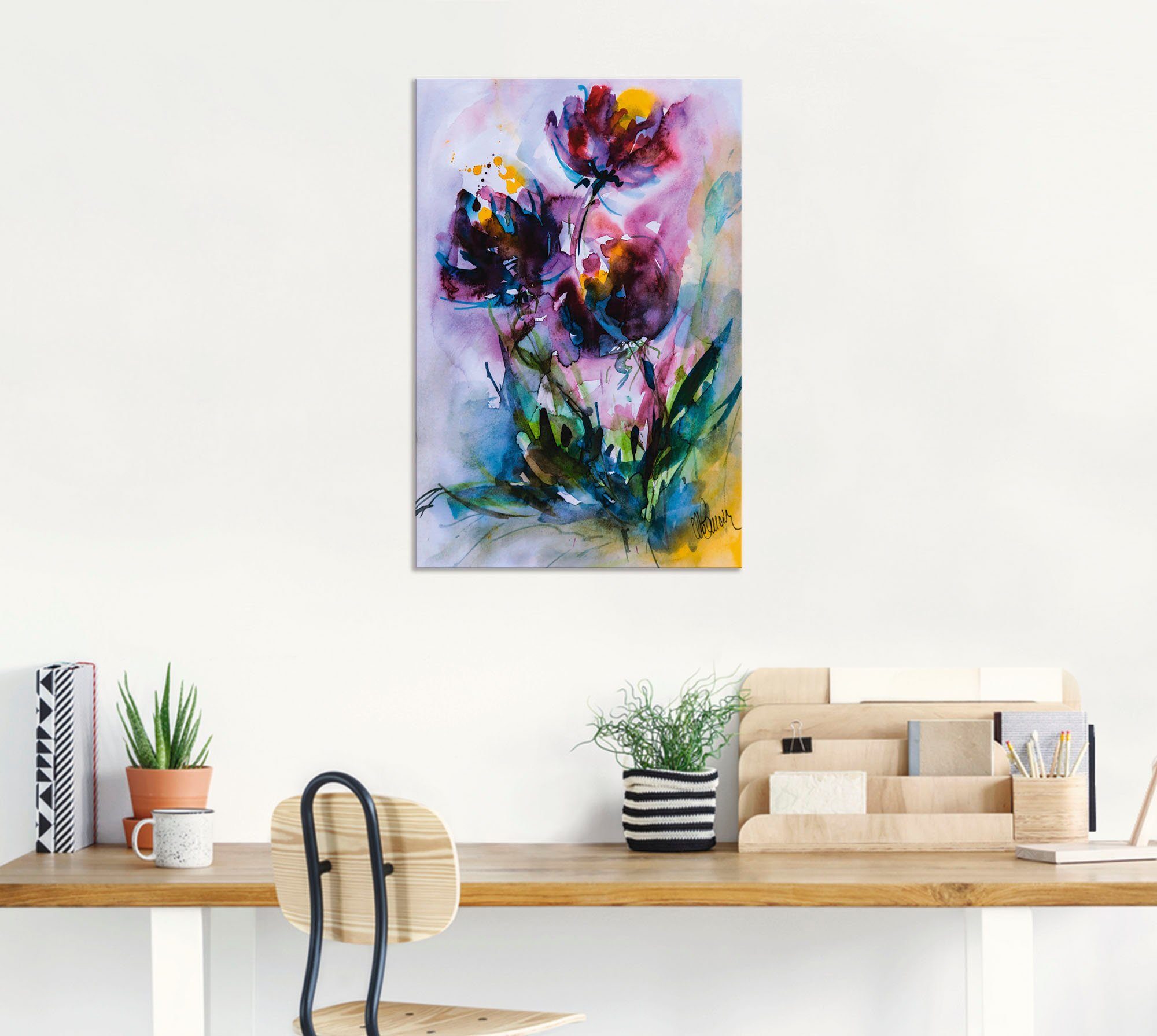 Artland Artprint Pulsatilla als artprint van aluminium, artprint voor buiten, artprint op linnen, poster in verschillende maten. maten