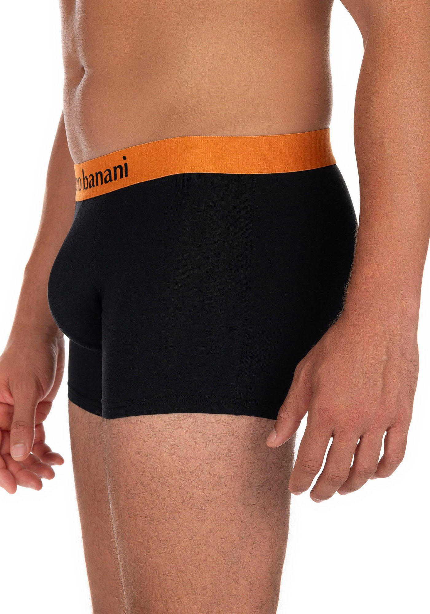 Bruno Banani Boxershort Flowing met contrasterend logo-tailleband (2 stuks, Set van 2)