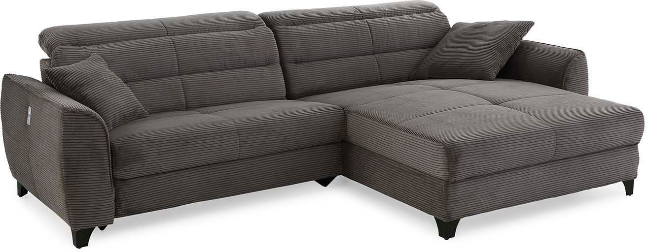 Jockenhöfer Gruppe Hoekbank Double One L-vorm met 2 x 120 cm brede, elektrisch verstelbare relaxfuncties