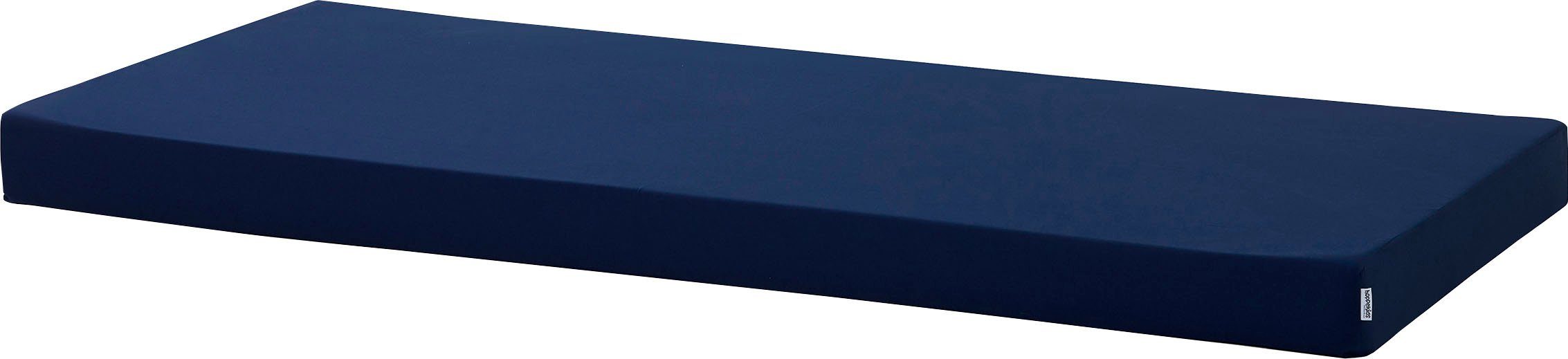 hoppekids kindermatras 90x200 - 12 cm  beschermer in 5 kleuren hoogte 12 cm blauw