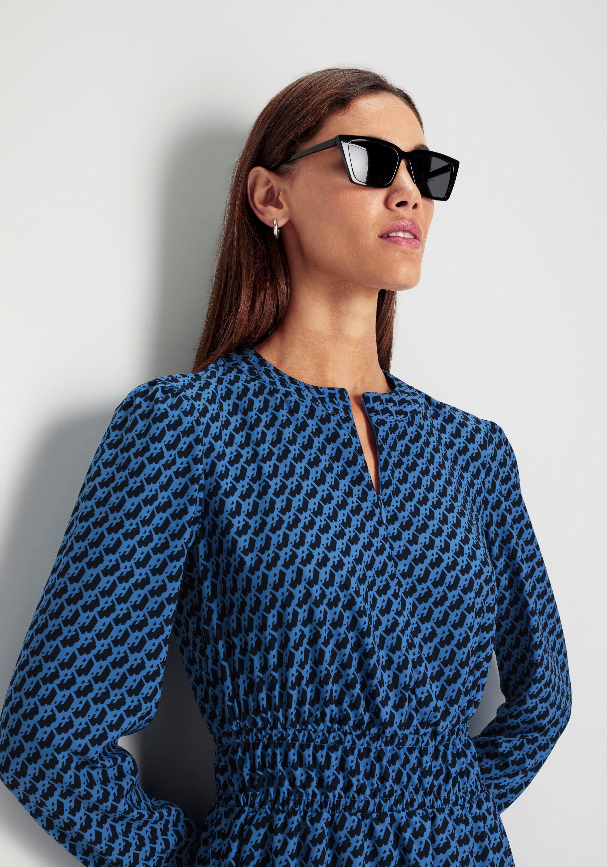 HECHTER PARIS Midi-jurk met elegante all-over print