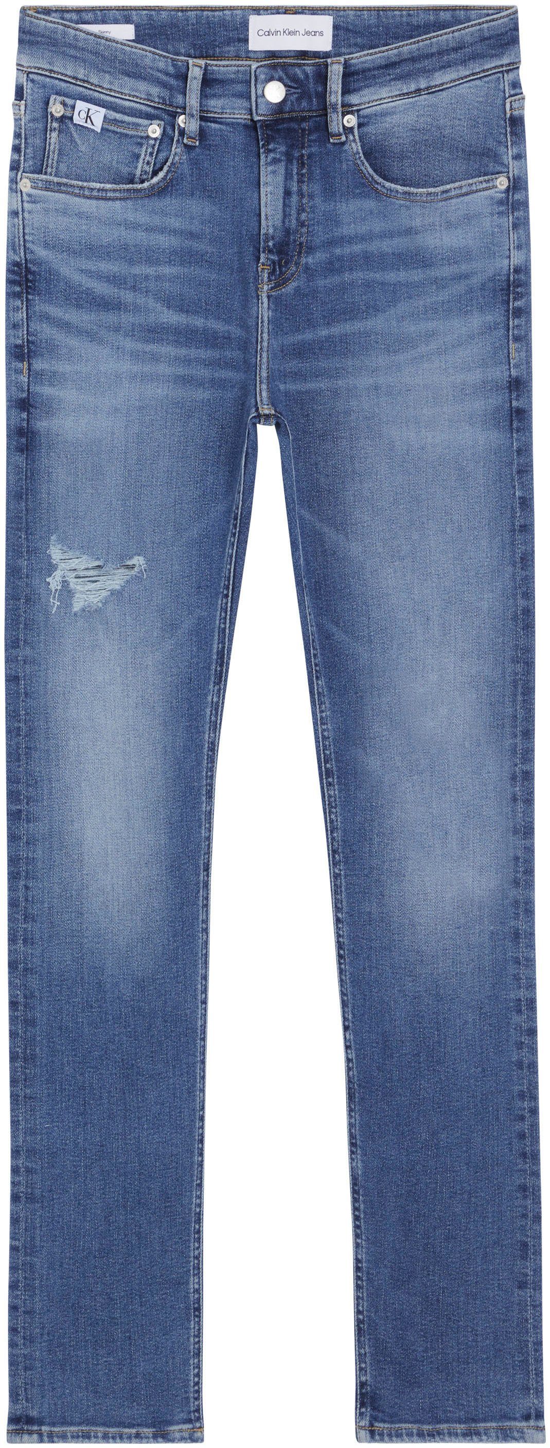 Calvin Klein Skinny fit jeans Skinny in een klassiek 5-pocketsmodel