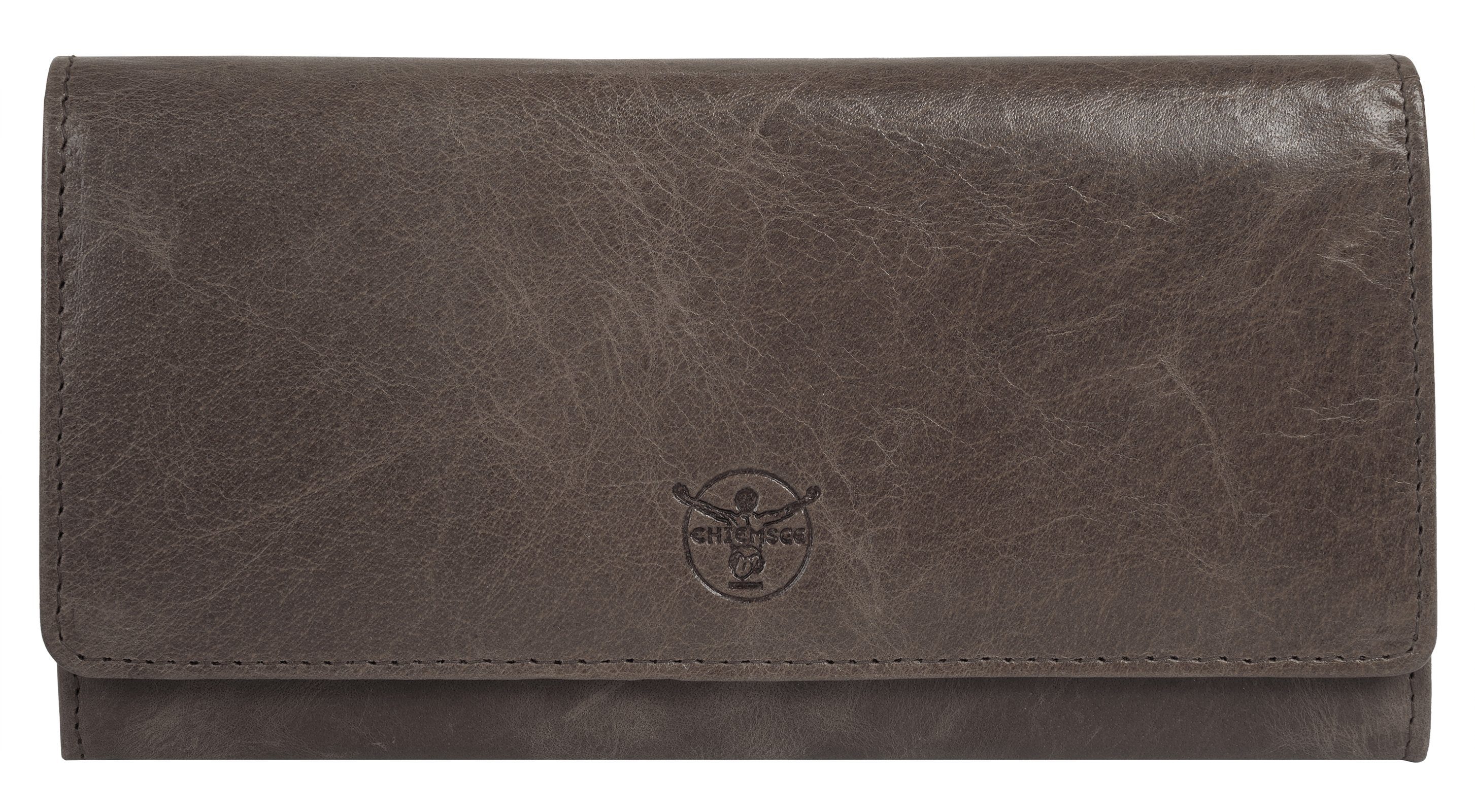 Chiemsee Portemonnee echt leder unisex portemonnees grijs