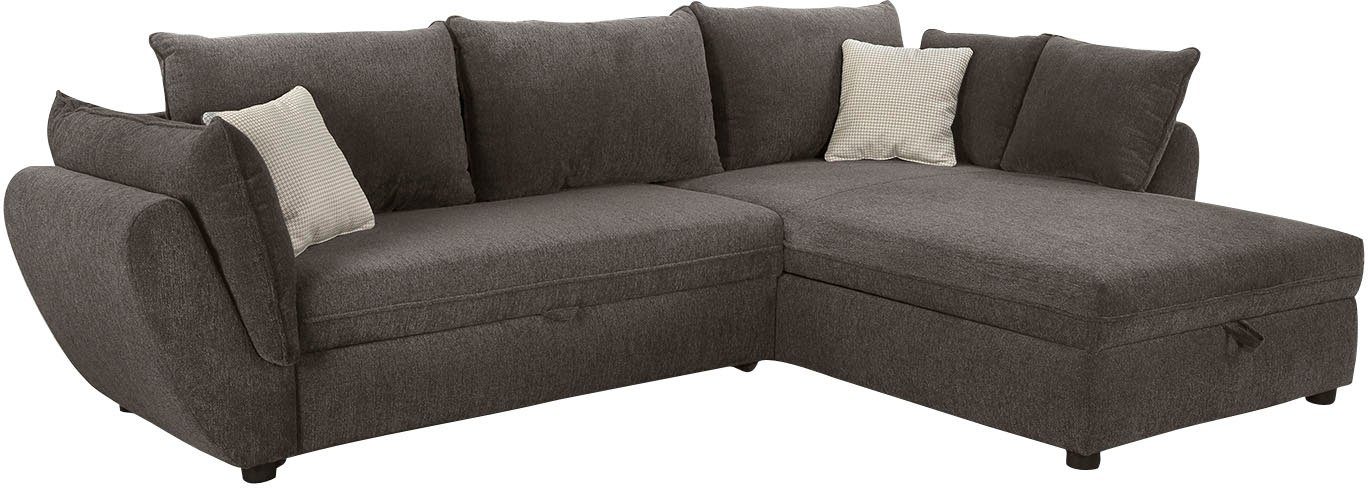 Jockenhöfer Gruppe Hoekbank Jerez L-vorm met bed- en relaxfunctie, opbergvak/bedlade, golfvering, ottomane
