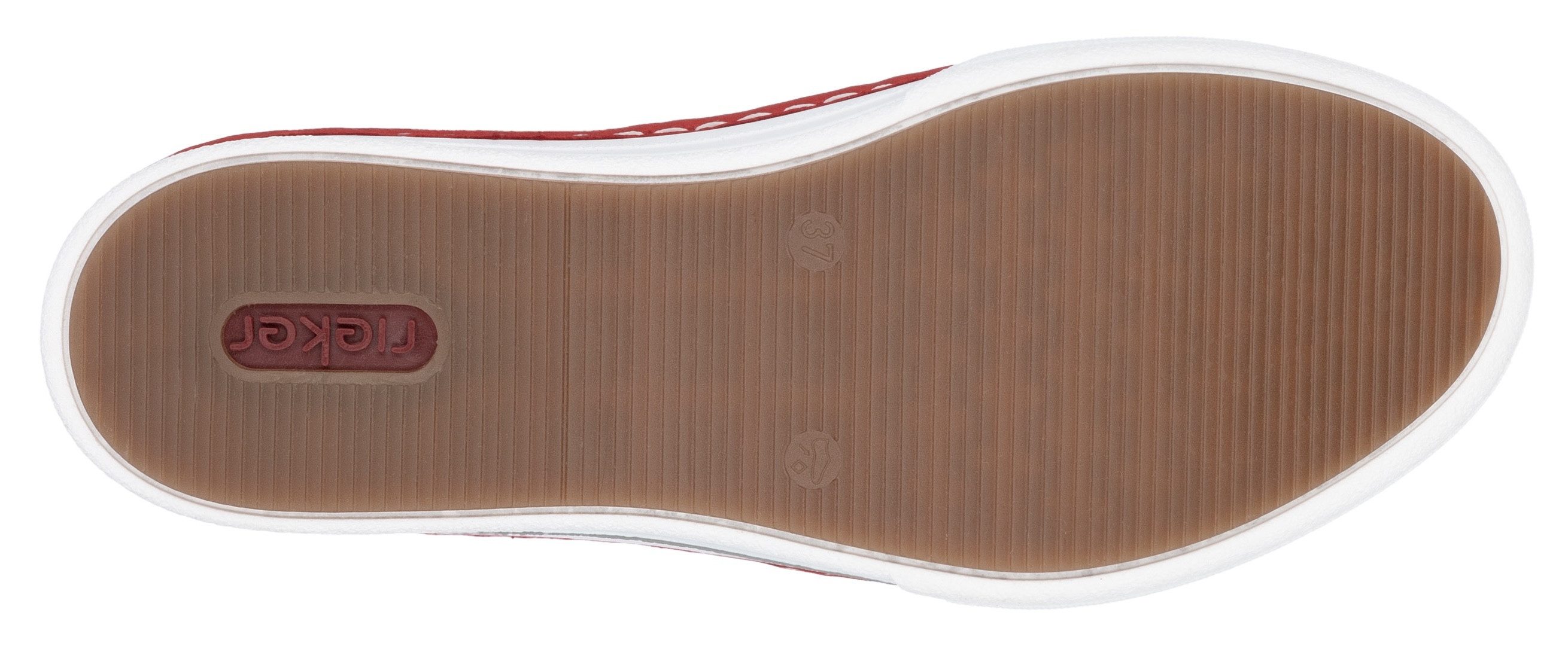 Rieker Slip-on sneakers , slippers, instapschoen, lage schoen, vrijetijdsschoen in smalle vorm